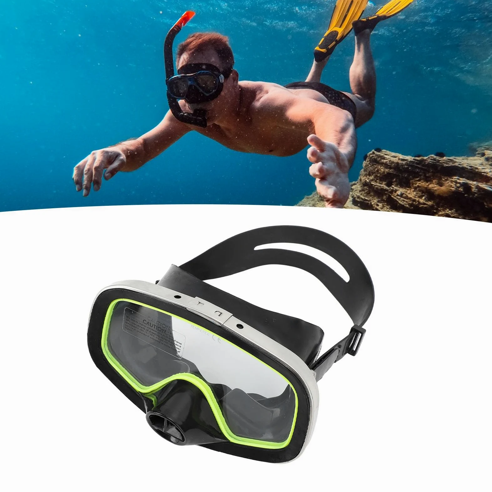 Gafas Subacuáticas, Ajuste Cómodo de las Gafas Ajustables del Salto para Bucear