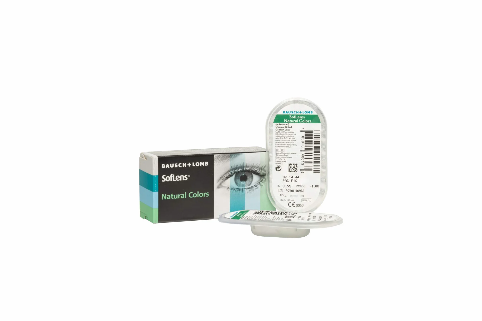 BAUSCH + LOMB SofLens Natural Colors lentillas mensuales esféricas 2 unidades 8.7 BC 14.00 DIA -00,50