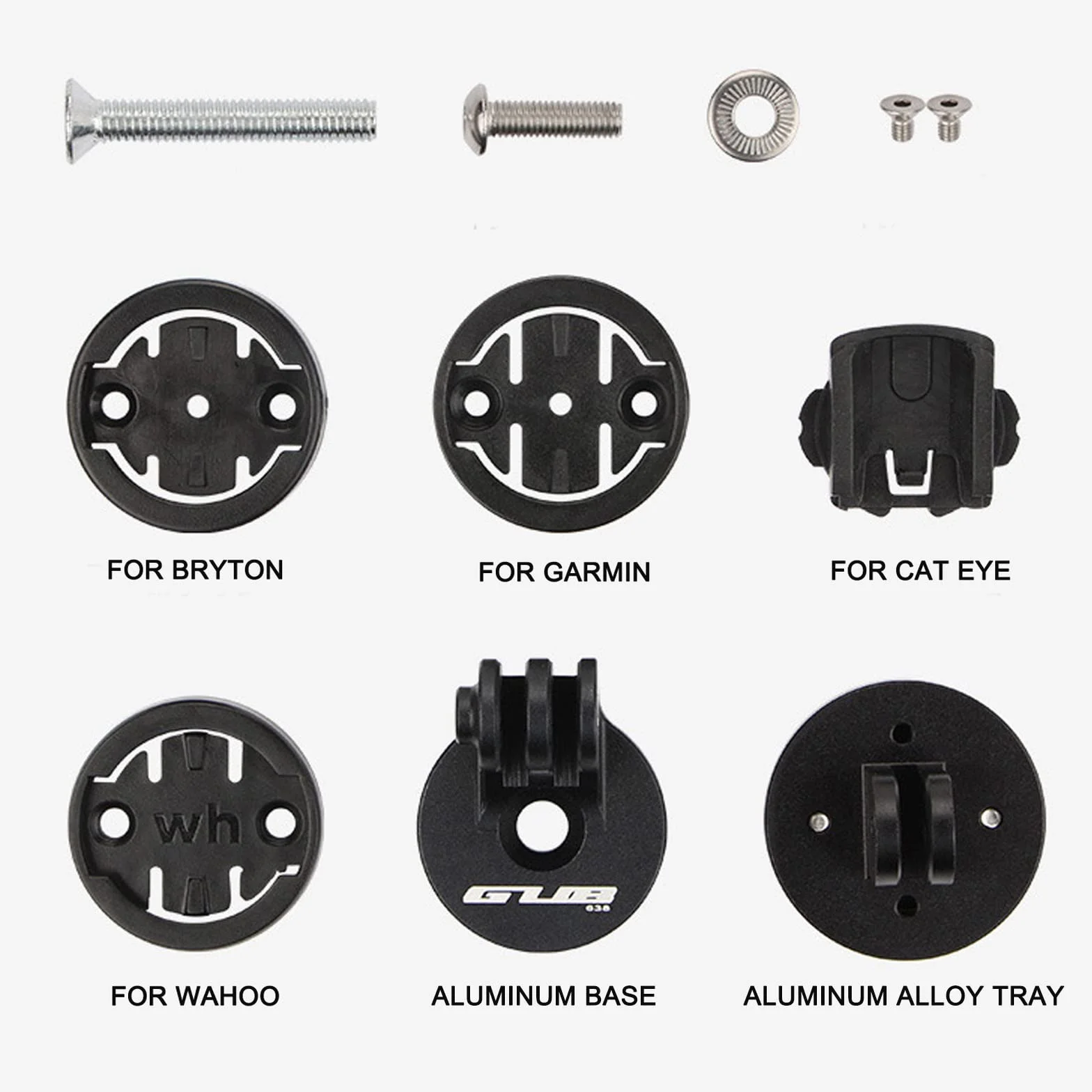 Soporte Ordenador Bicicleta, Compatible para Garmin Edge, Wahoo Elemnt, Bryton, Cat Eye Soporte Ordenador MTB Manillares Potencia (Ángulo Ajustable)