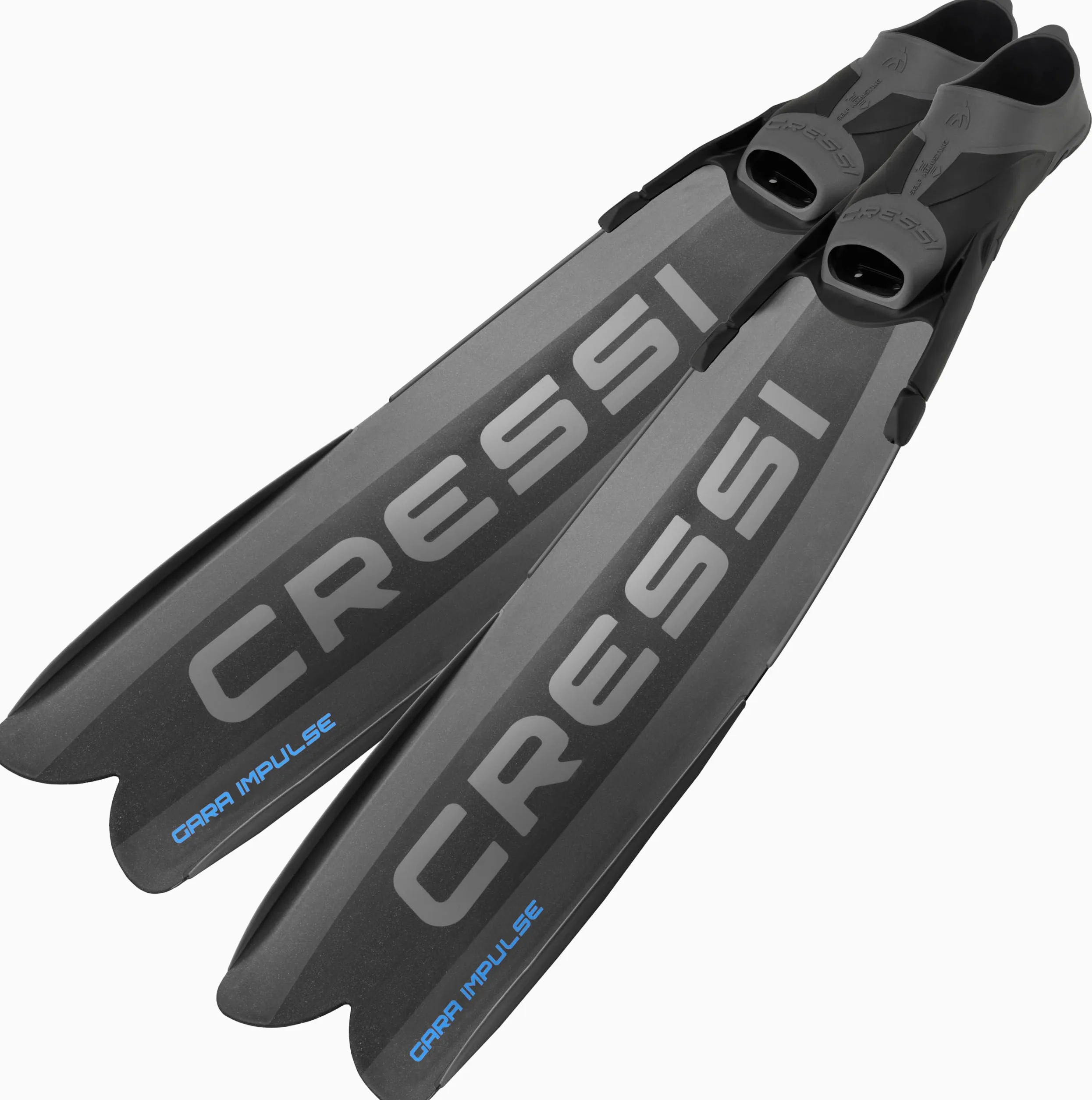 CRESSI Gara Modular Impulse Turbo - Aletas de Bolsillo de pie Completo de Hoja Larga Unisex Adulto