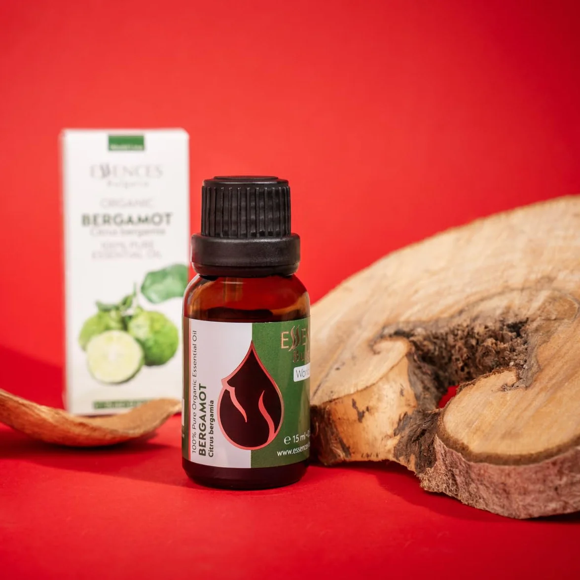 Essences Bulgaria Aceite Esencial de Bergamota Orgánico 15ml 100% Puro Grado Terapéutico Aromaterapia