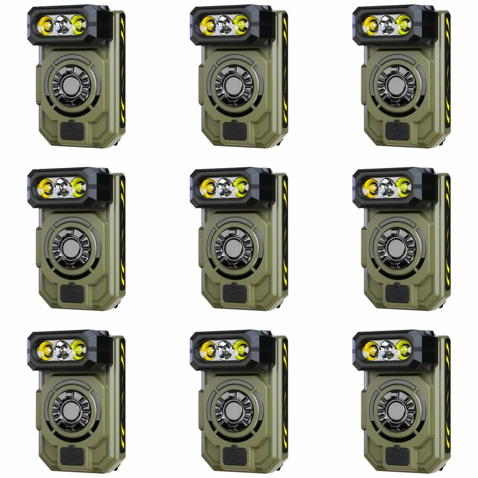 Lámpara de trabajo LED multifunción de inducción de aluminio impermeable recargable con base magnética luz RGB para camping