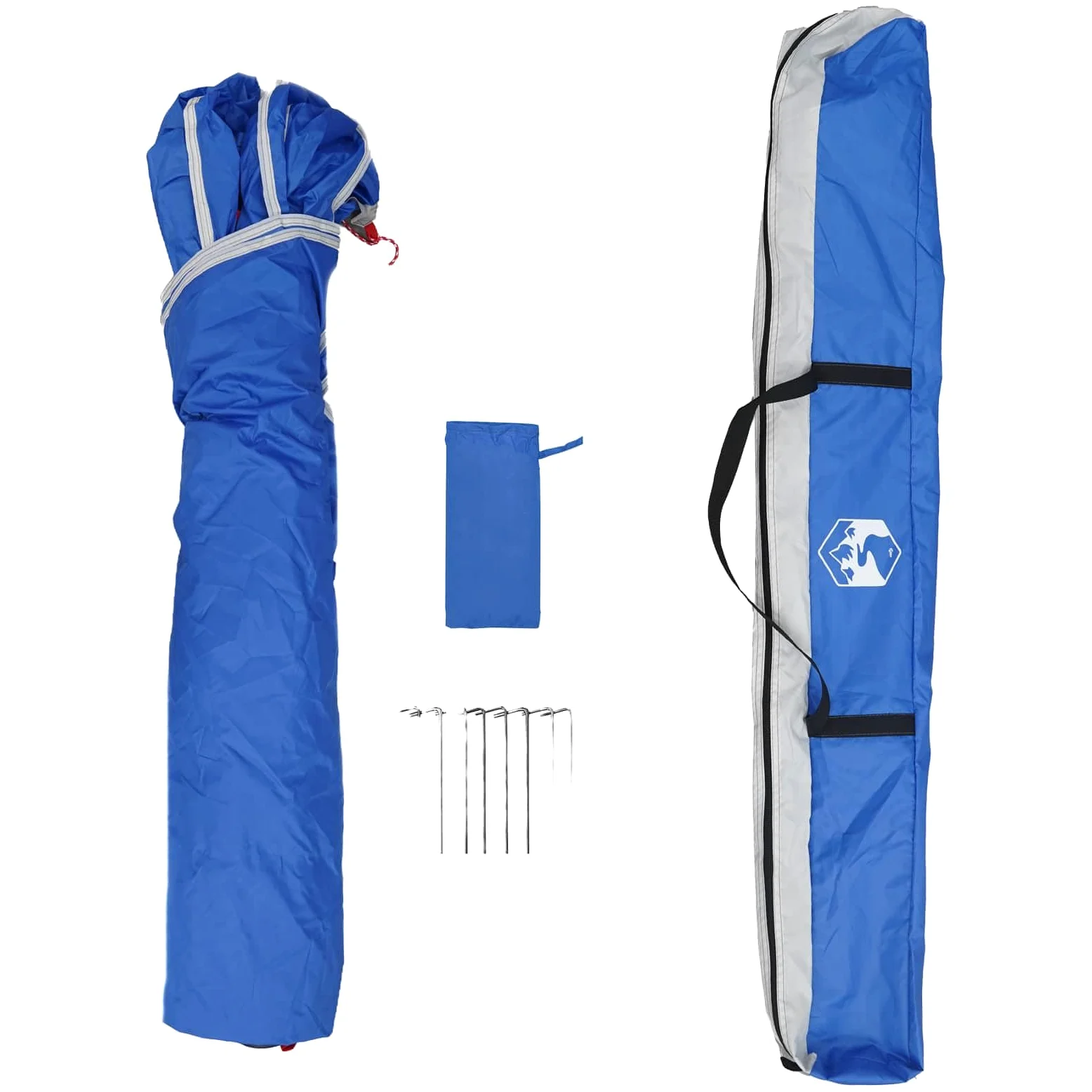 Tienda de campaña instantánea para personas con cierre rápido, tienda de campaña familiar ultraligera en azul azure, impermeable, con material transpirable, resistente al viento, para camping