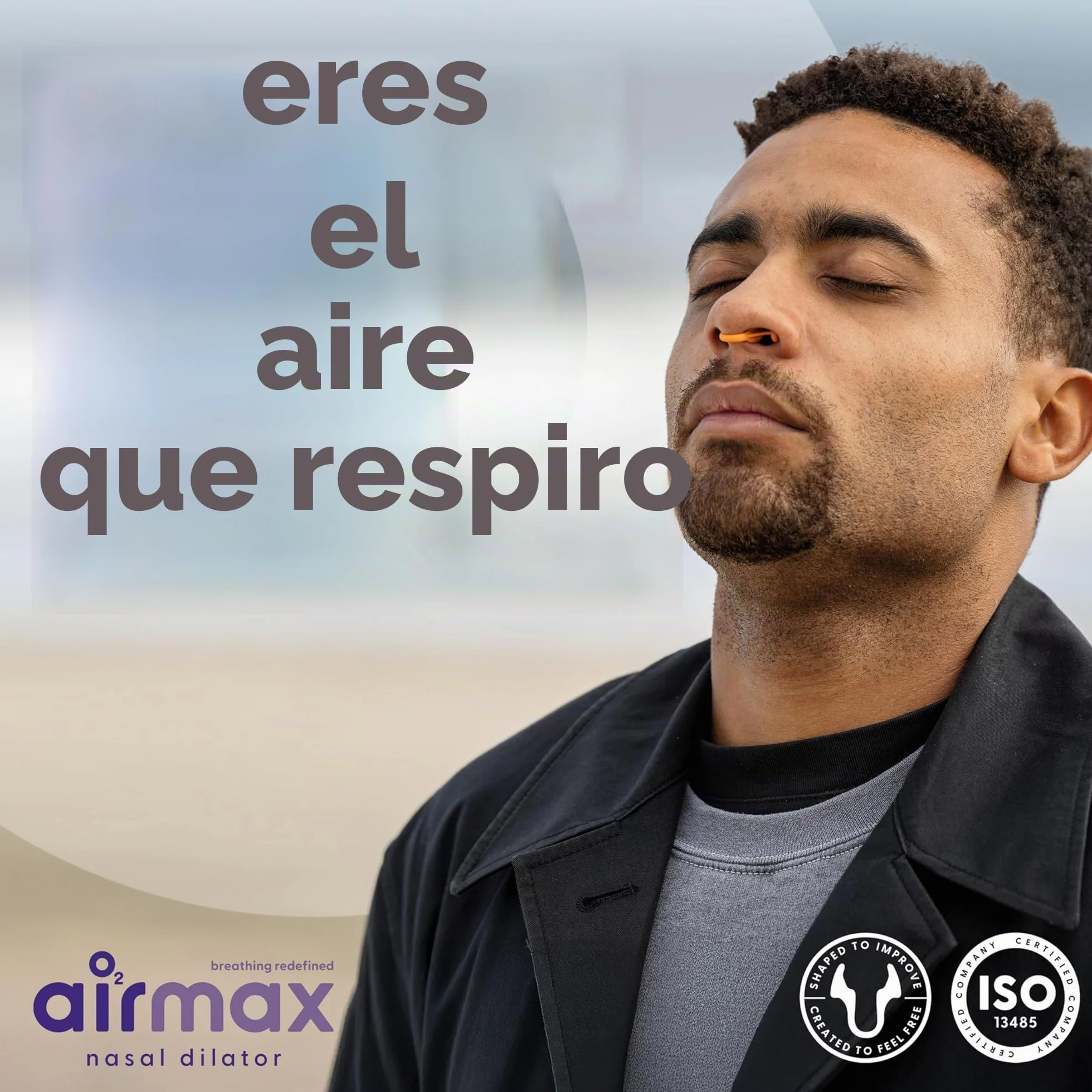 Airmax Dilatador nasal contra congestión y ronquidos - Incluye talla pequeña y mediana - Dispositivo médico