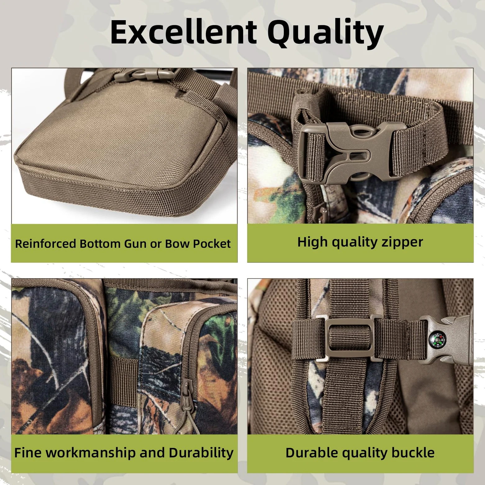 Mochila de caza para hombre, impermeable, camuflaje, paquete de caza, regalos de caza para hombres, equipo de caza, paquete de día de caza