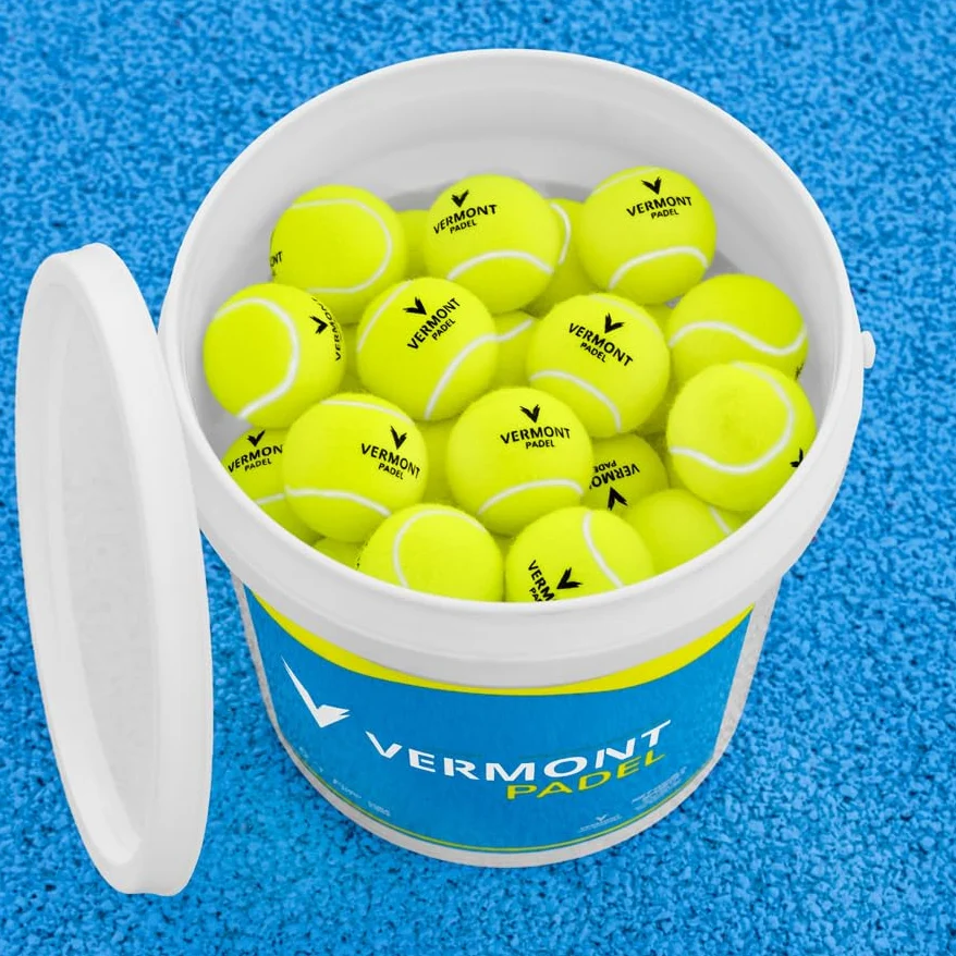 FORZA Vermont Pelotas de pádel | Pelotas de Entrenamiento para Todas Las Superficies de cancha - Disponibles en Tubos de 3 o baldes de 60