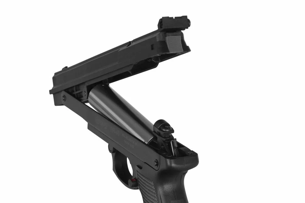 Outletdel ocio Pack Pistola perdigón Gamo PR-45 4,5mm. Carga Manual (no Necesita Botellas de Gas Co2). + Maletin + Funda Portabalines + Balines. 36483/23054