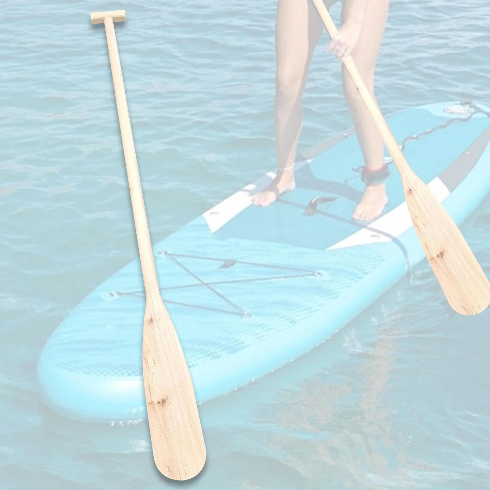 Harayaa Remo de Canoa de Madera Hecho a Mano para Deportes Acuáticos, Decoración del Hogar
