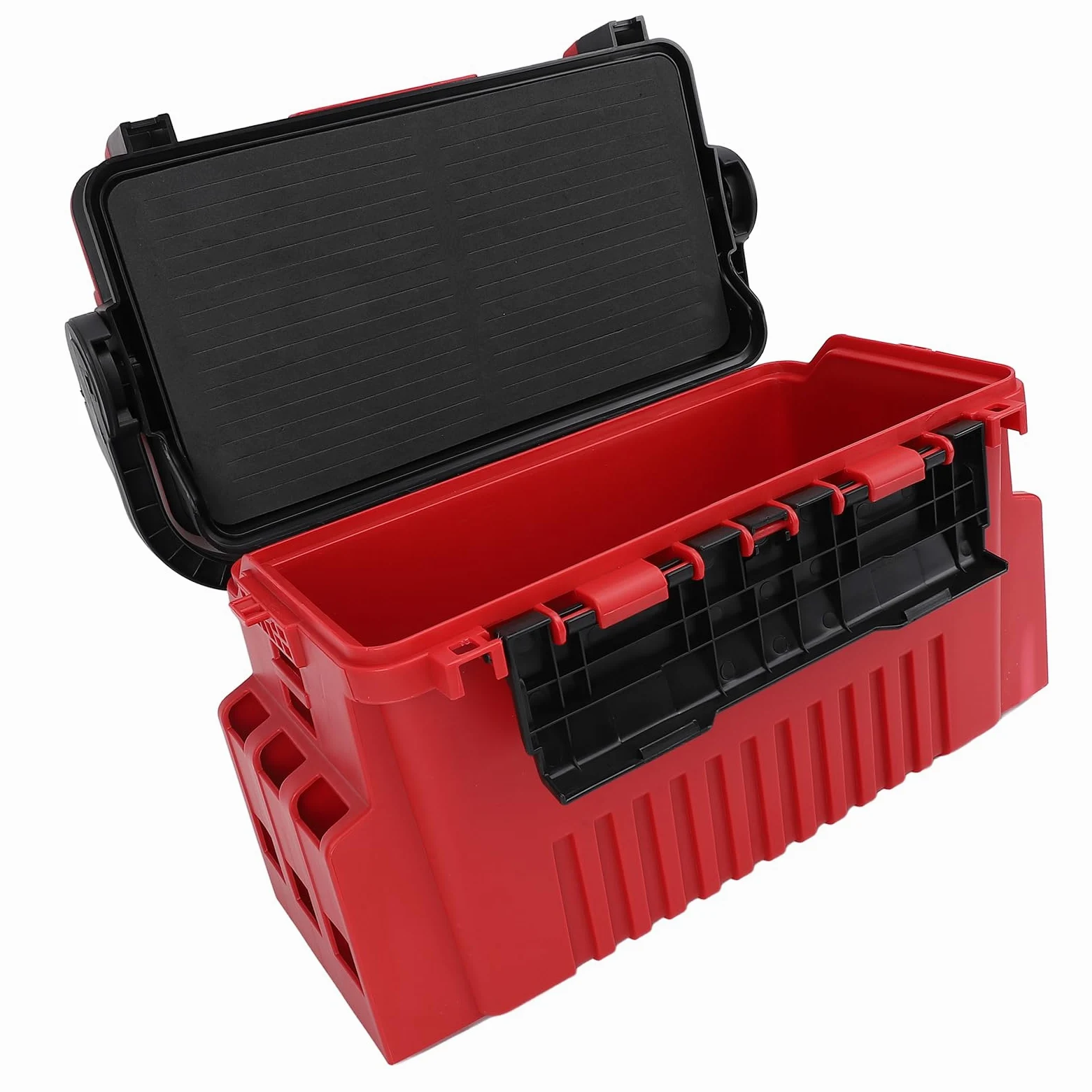 Caja de Aparejos de Pesca Portátil, Diseño Impermeable Reforzado, Almacenamiento Multicapa para Pescadores, Construcción de PE Engrosada