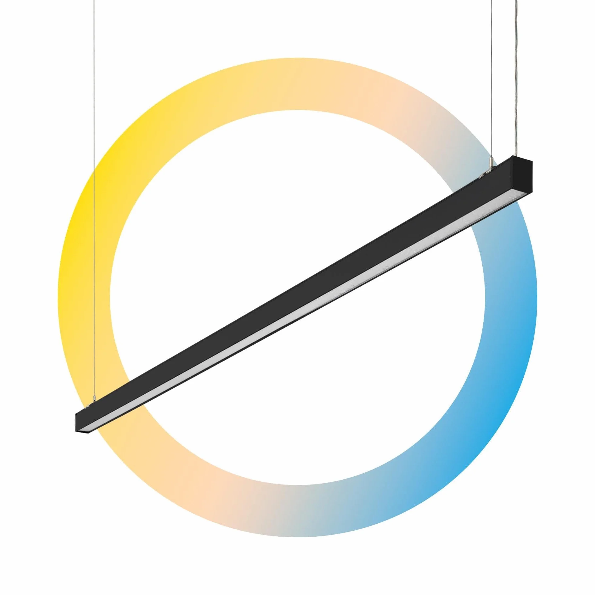 B·LED BARCELONA LED Luminaria lineal LED CCT 60W 180cm Potencia ajustable Suspensión superficie