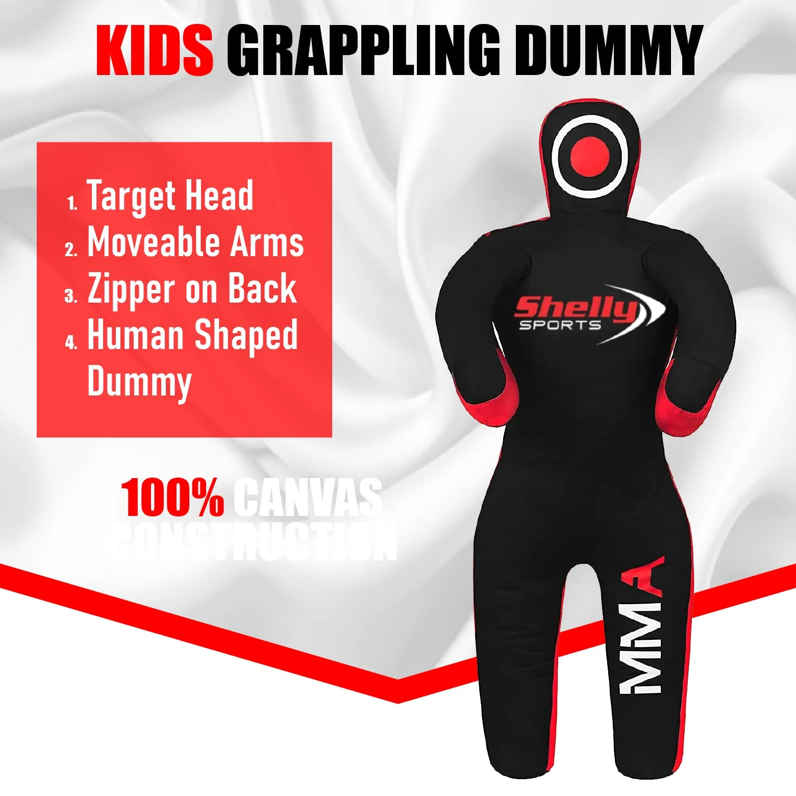 Shelly - Chupete de lucha libre MMA para niños, BJJ, saco de boxeo, amigos de lucha, jiu jitsu brasileño, posición de pie, maniquí de artes marciales, boxeo, karate, chupete de entrenamiento (47