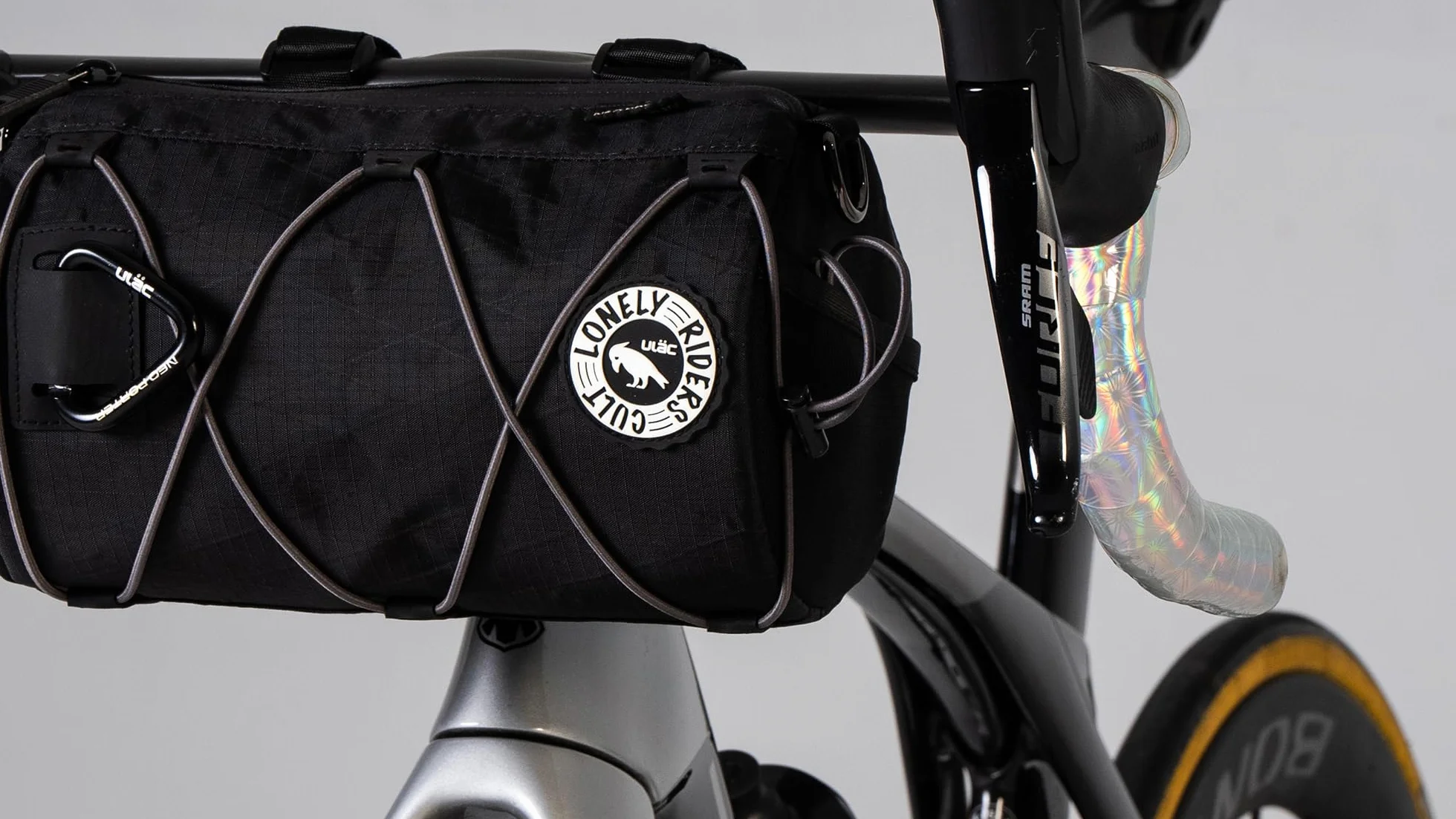 ULAC Bolsa Manillar Bicicleta Grande con Bandolera Bolsa Bici Impermeable Nylon 3,8L 24x14x14 cm Accesorios para Bicicleta MTB E-Bikes Complementos Cesta Porta Herramientas y Móvil