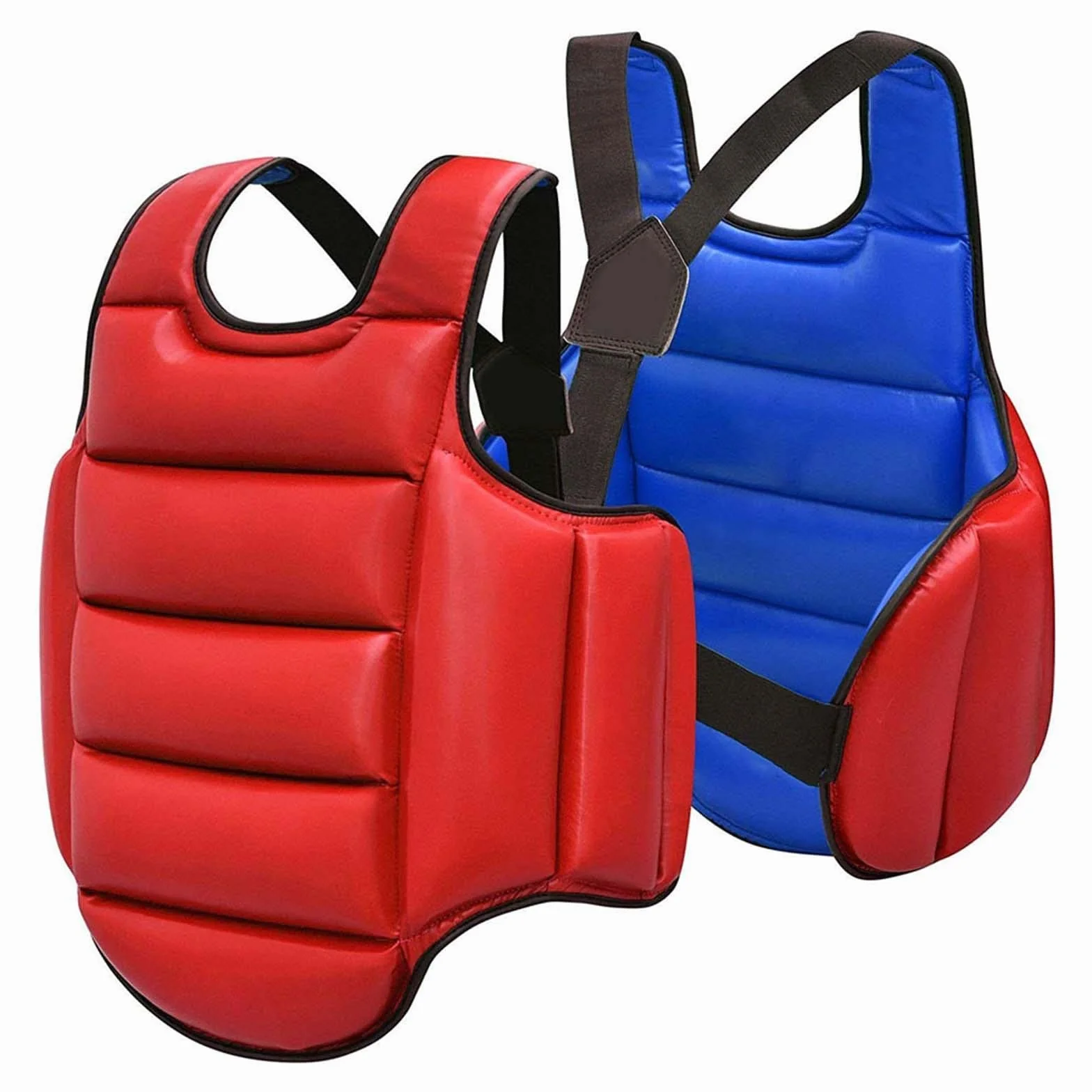 F Fityle Chaleco Protector de Taekwondo, Escudo de Costilla Ajustable, Protector de Pecho de Karate