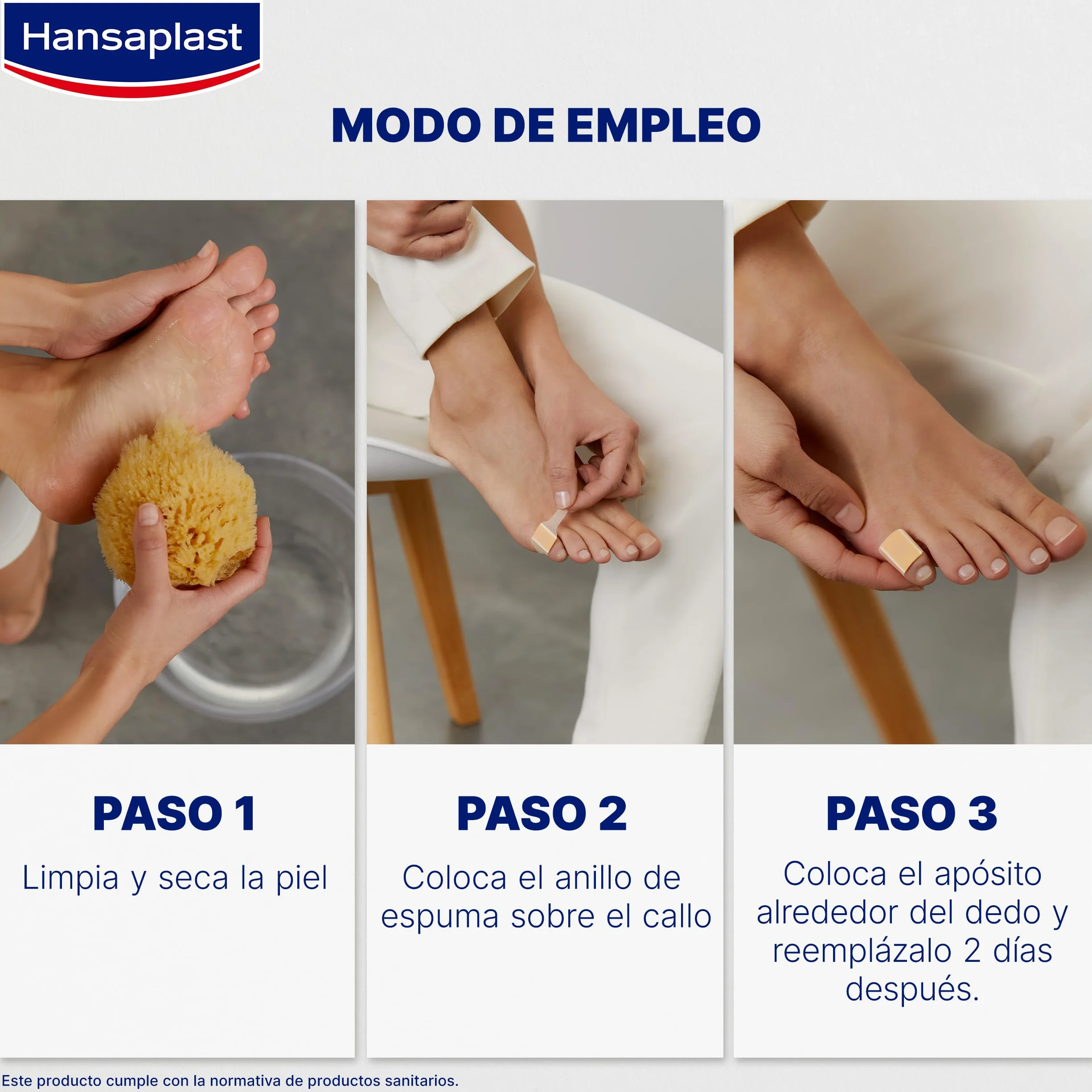 Hansaplast Apósito adhesivo para callos con ácido salicílico, alivio dolor, 8 unidades