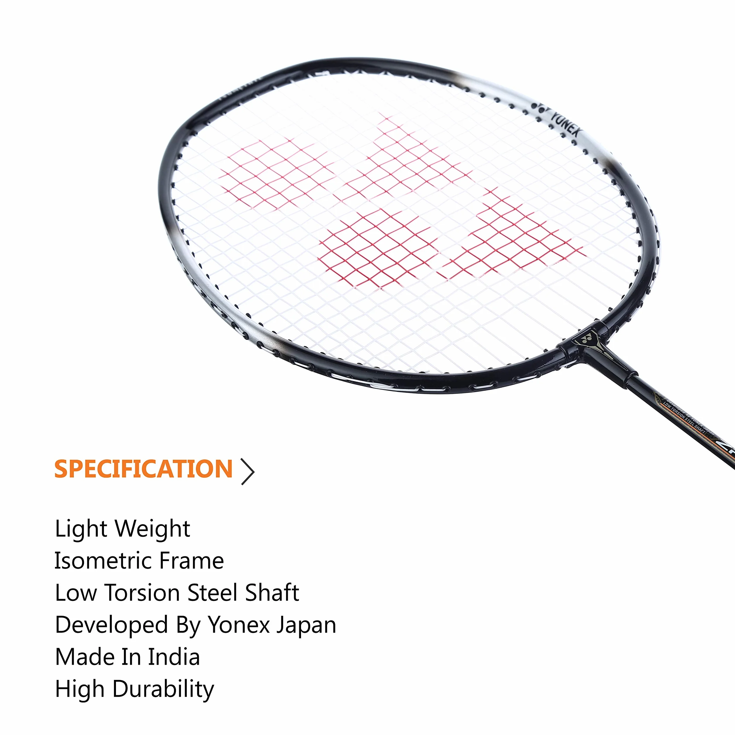 YONEX ZR 100 Raqueta de Bádminton de Aluminio Ligero con Cubierta, Juego de 2