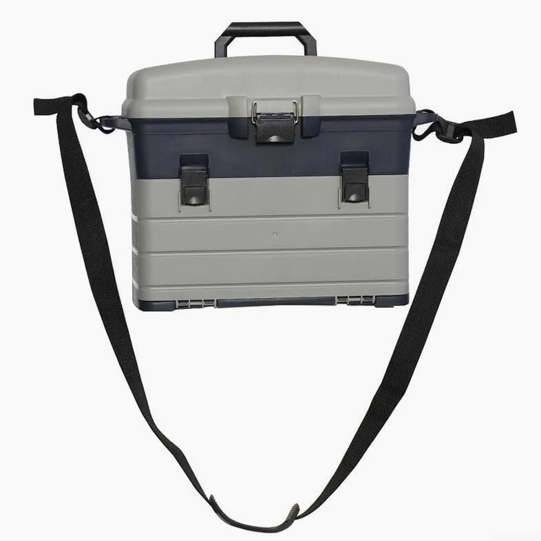Caja de aparejos de pesca de tres capas con separadores ajustables para señuelos, anzuelos, cebos, solución de almacenamiento para pescadores, agua dulce