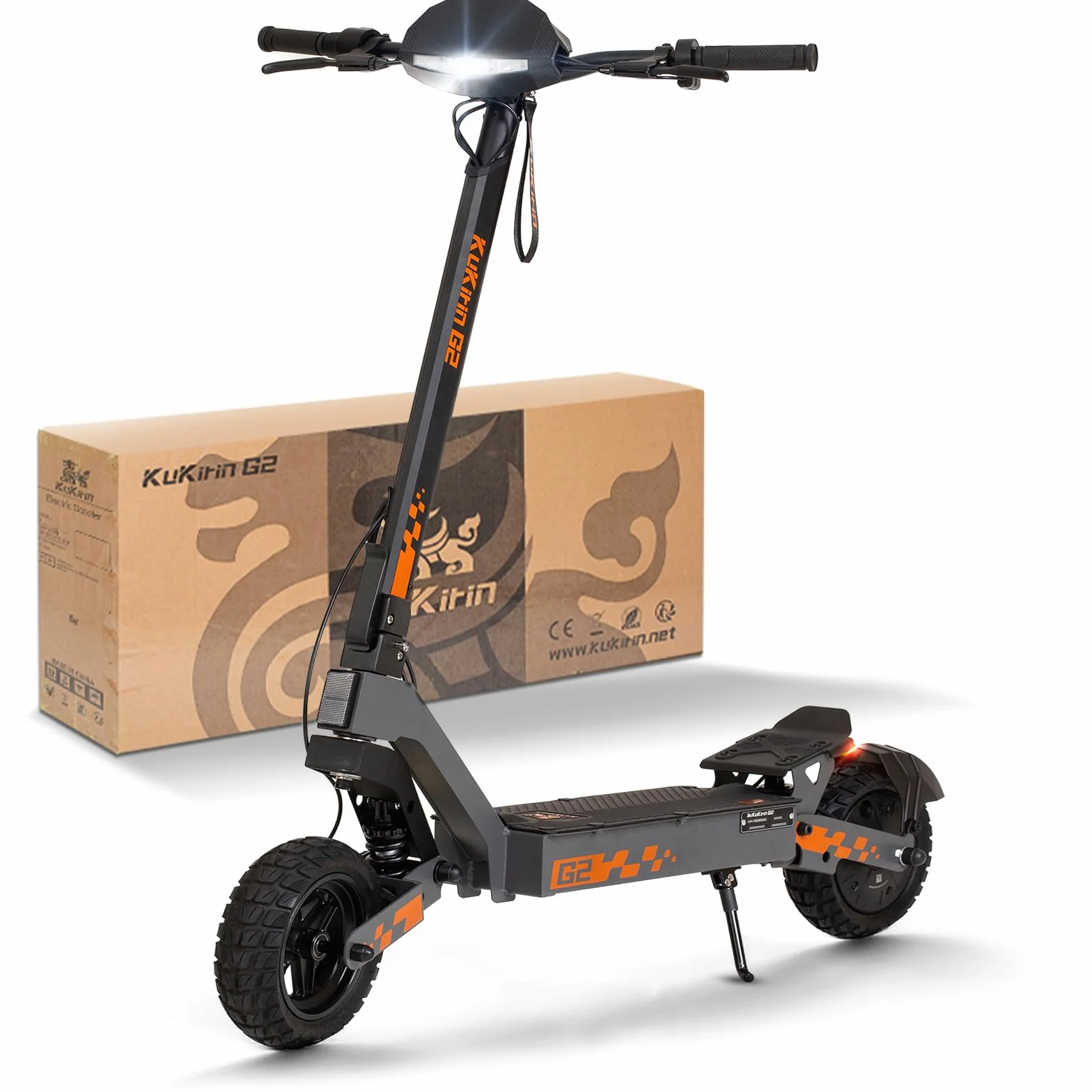 Kukirin G2 Patinete Eléctrico Adultos 800W 15Ah 60km 10 Pulgadas Doble Suspensión