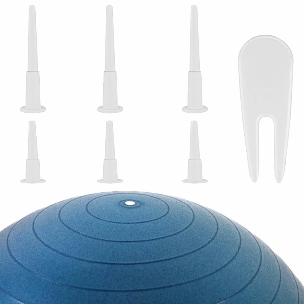 6 Piezas Enchufe de Bola de Ejercicio, Tapón de Aire de Ejercicio, Pin de Tapón Aire de Bola Ejercicio, Enchufe de Bola de Yoga, con Removedor de 1 Pieza