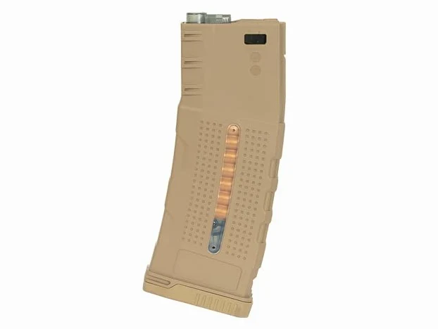 Battle Axe Pack 2 cargadores Mid-Cap Airsoft Tipo M4 M16 HK416 AR15 130 BBS Tan