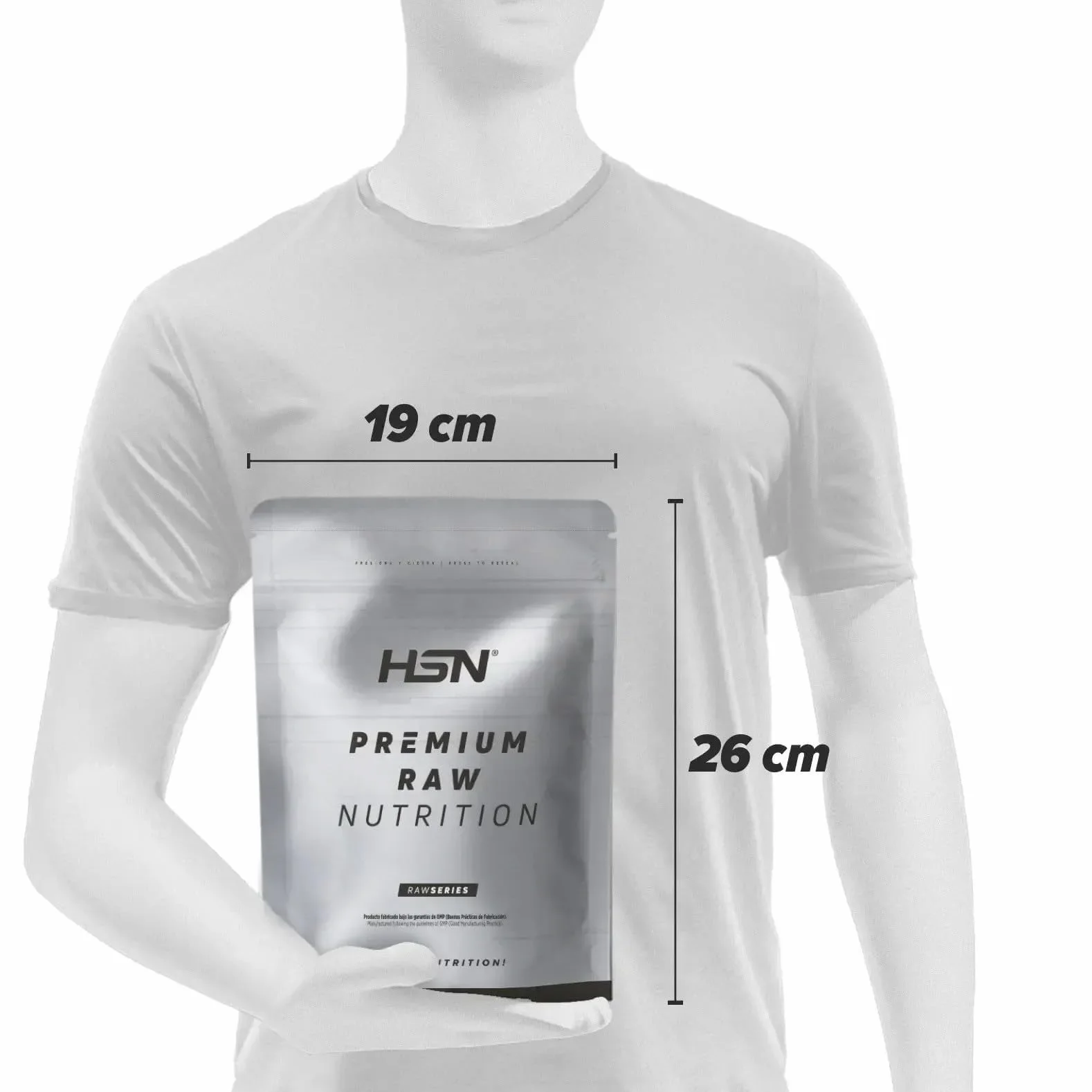 HSN Creatina 100% CREAPURE en Polvo Sin Sabor 500g Monohidrato de Creatina Micronizada