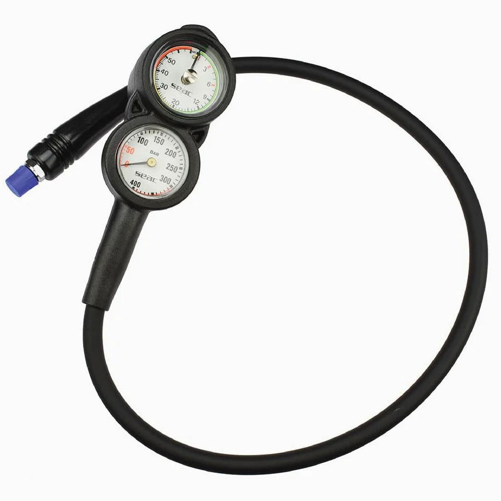 SEAC Sub 0000A/396 : Consola con Barometro, Profundimetro y Brujula Buceo, Negro, Estándar