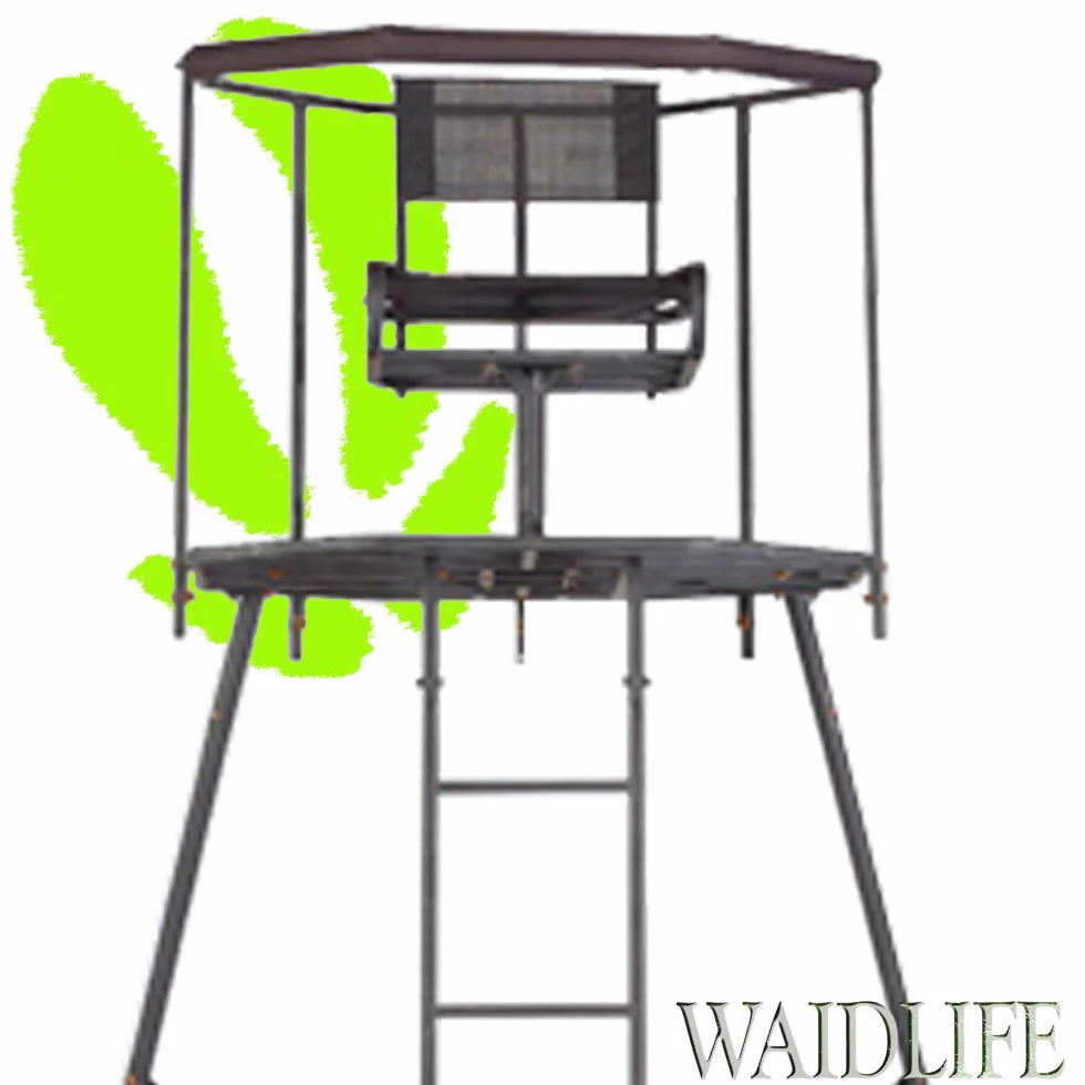 Cacería De Life 360 ° hochsitz Metal Caza – ANsitz – Escalera de Caza – Caza Púlpito