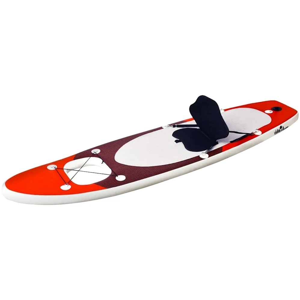 Genérico Set de Tabla de Paddle Surf Hinchable Rojo 300x76x10 cm,Deportes,Actividades al Aire Libre,Deportes acuáticos y navegación Deportiva,Surf,Paddleboards,93382
