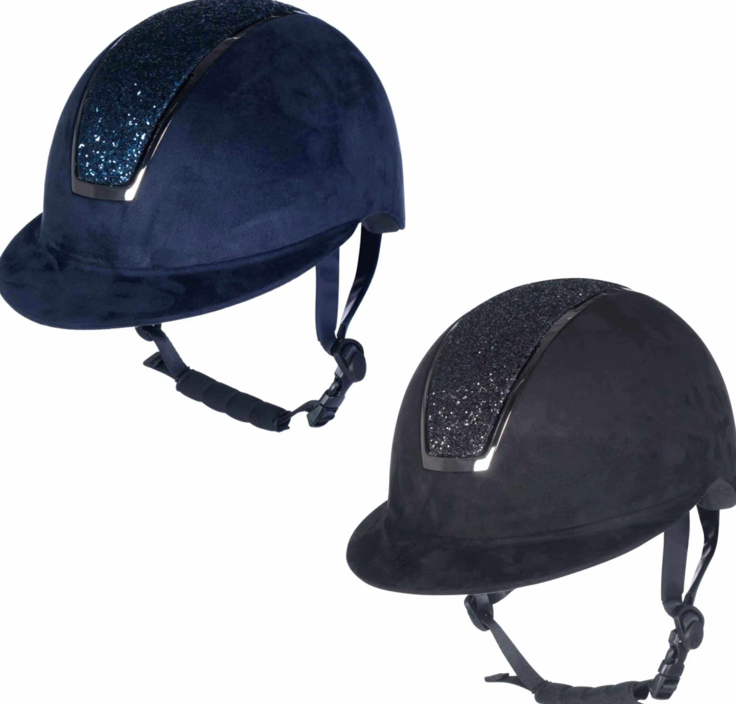 HKM Lady Shield Sparkle Velours - Casco de equitación Unisex Adulto
