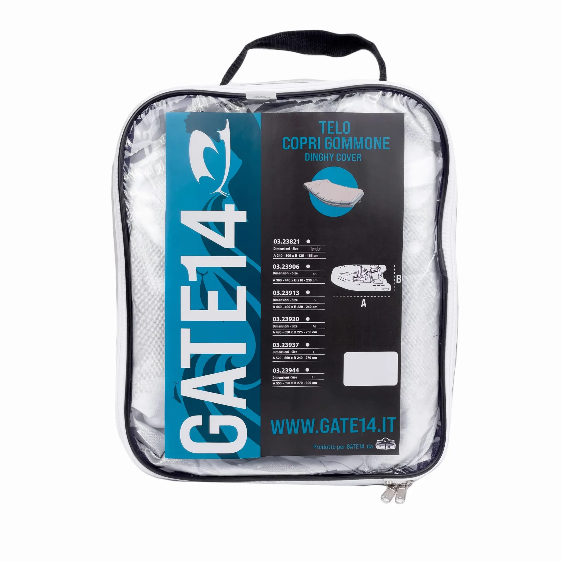 GATE14® Funda Impermeable para Bote para Almacenamiento 210D Poliéster Anti-UV Tamaño S