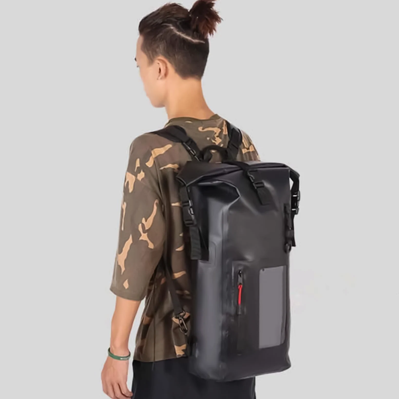 Mochila Seca Pack De Almacenamiento De Gran Capacidad 30 Litros Para Hombre | Bolsa Estanca Impermeable Para Viajes, Natación, Navegación, Kayak, Acampada, Playa