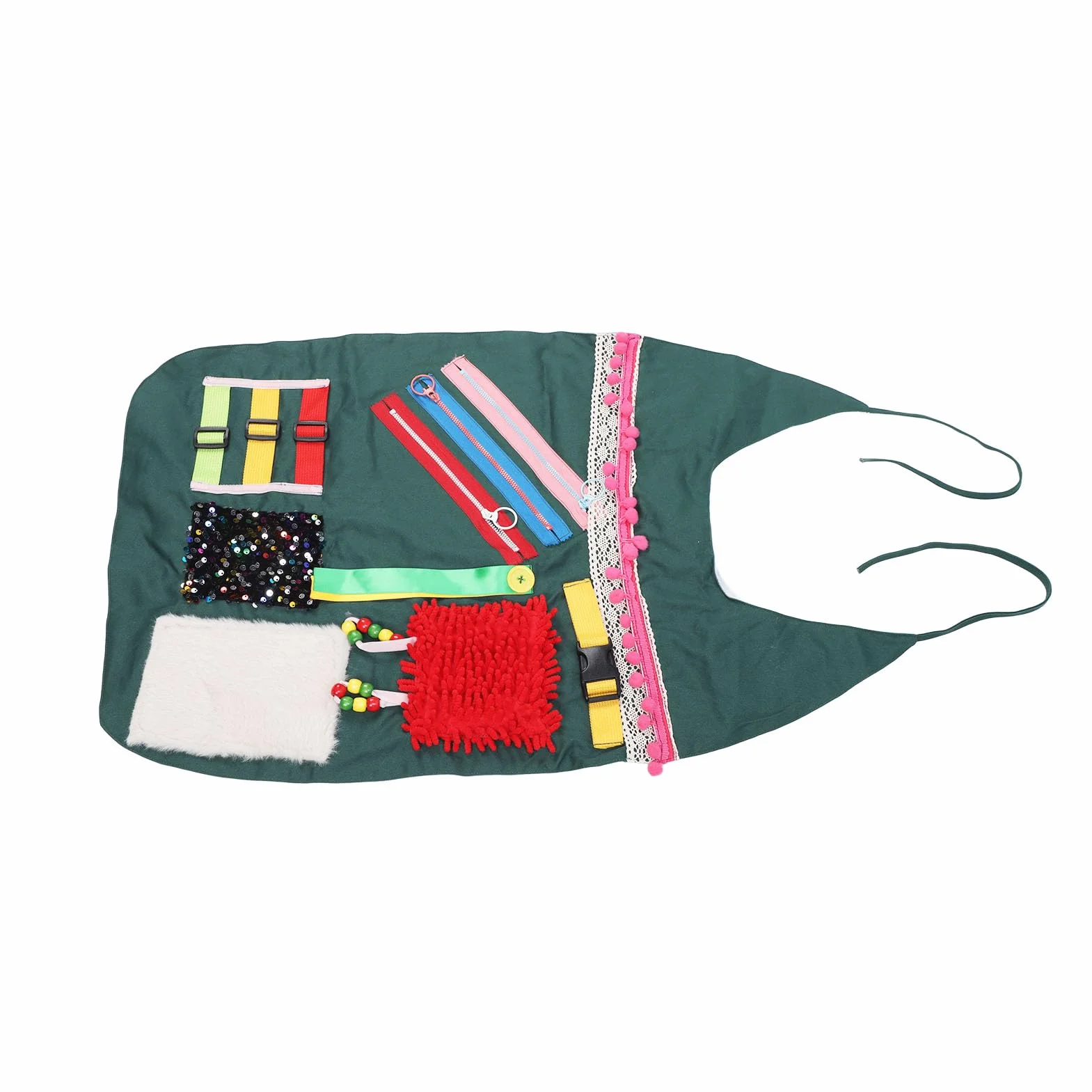 Delantal de Manta Sensorial de Algodón para Actividades Sensoriales, Alivia la Ansiedad, Demencia, Alzheimer
