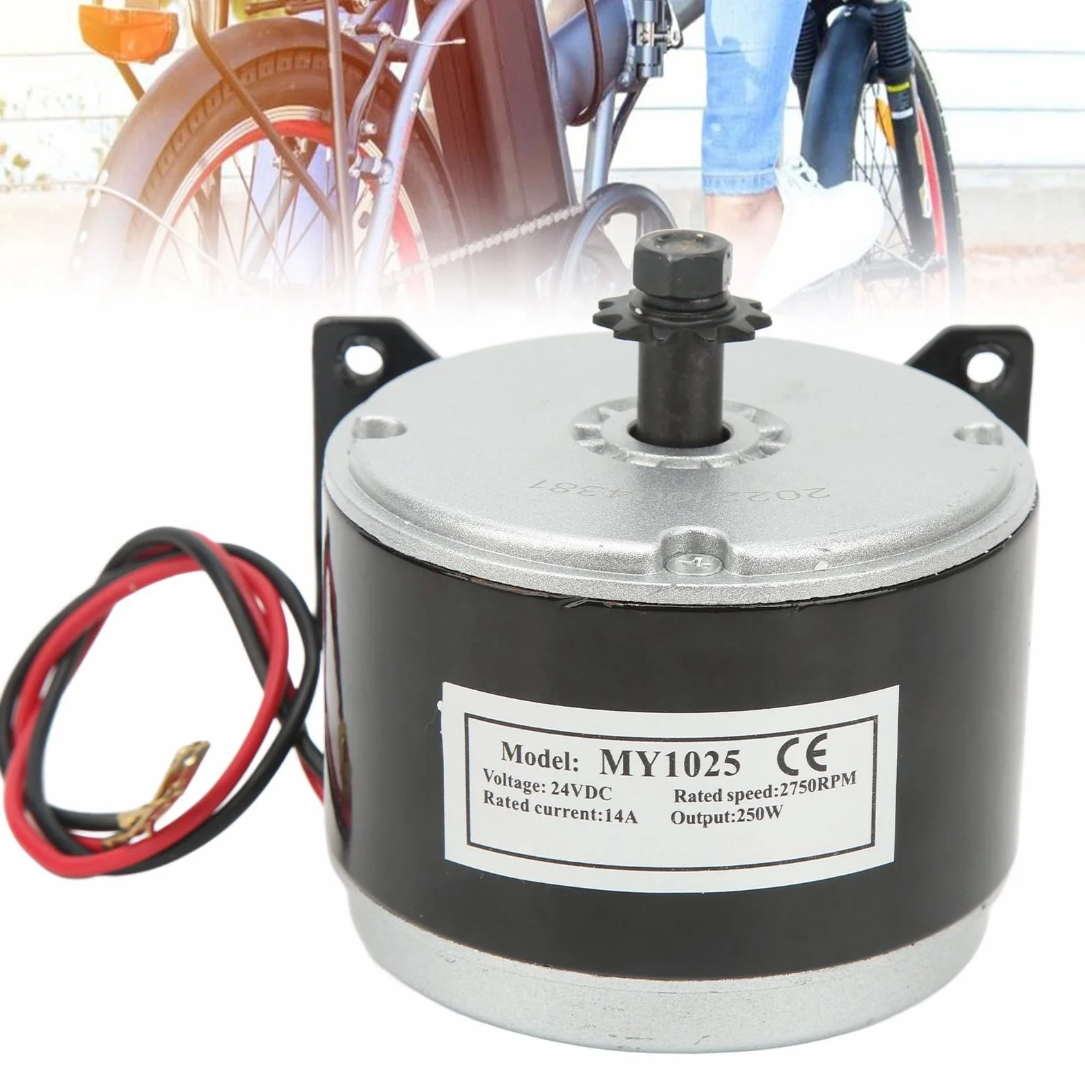 Motor Cepillado 24V 250W, Motor de Alta Velocidad 2750RPM para Triciclo Eléctrico de de la Bicicleta Eléctrica