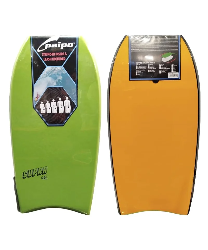 Paipo Bodyboard Deck Tabla Green/Yellow 42