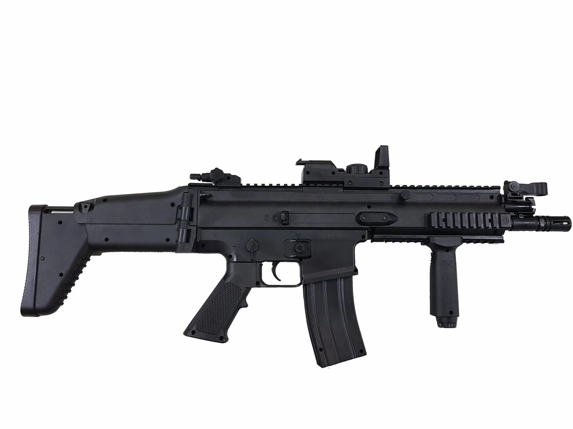 Airsoft-Pack Duo Rifle eléctrica FN Scar y Pistola de Muelle FNS-9 (0.5 Julios) + 500 Bolas