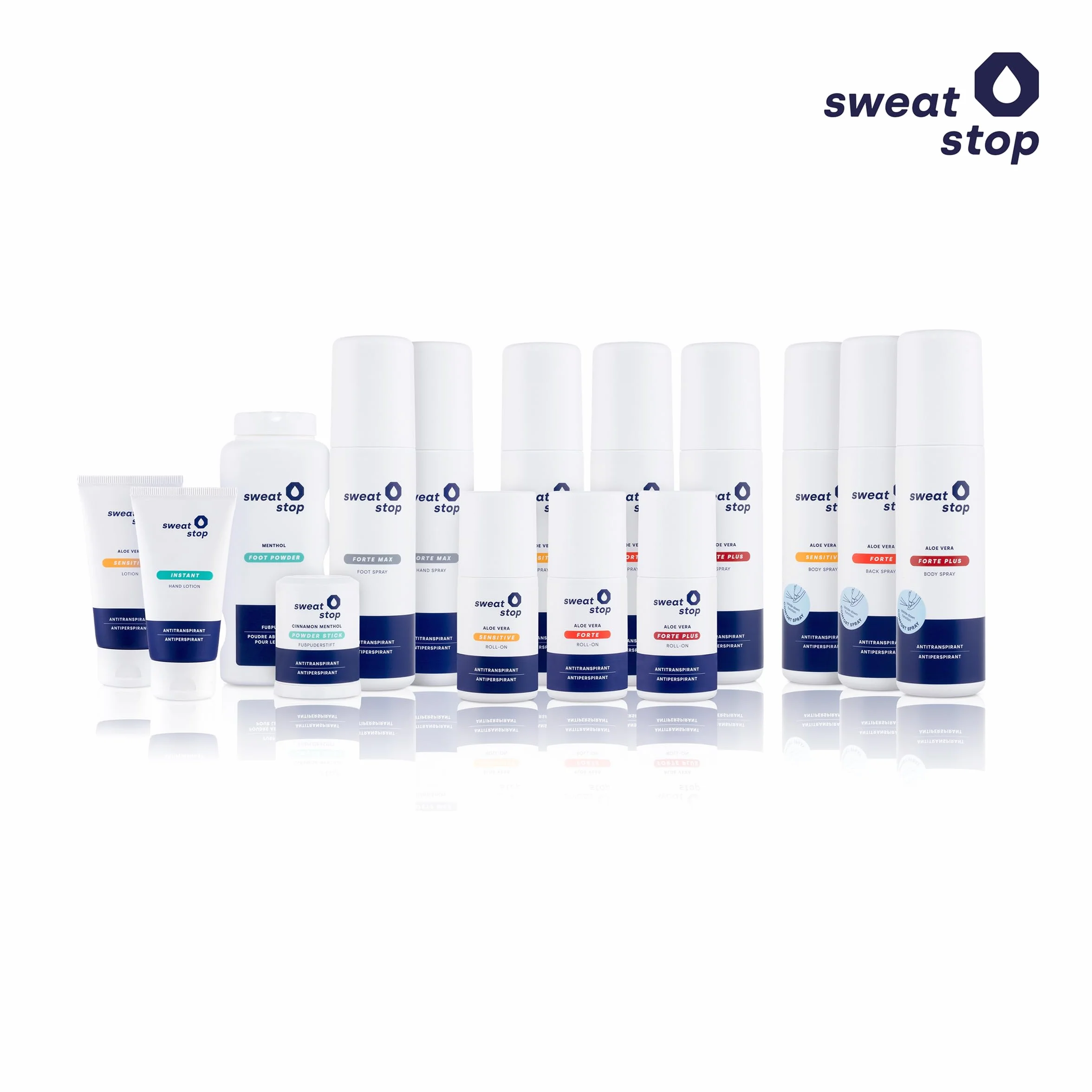 SweatStop® Mentol en polvo contra la transpiración de pies secos 100g