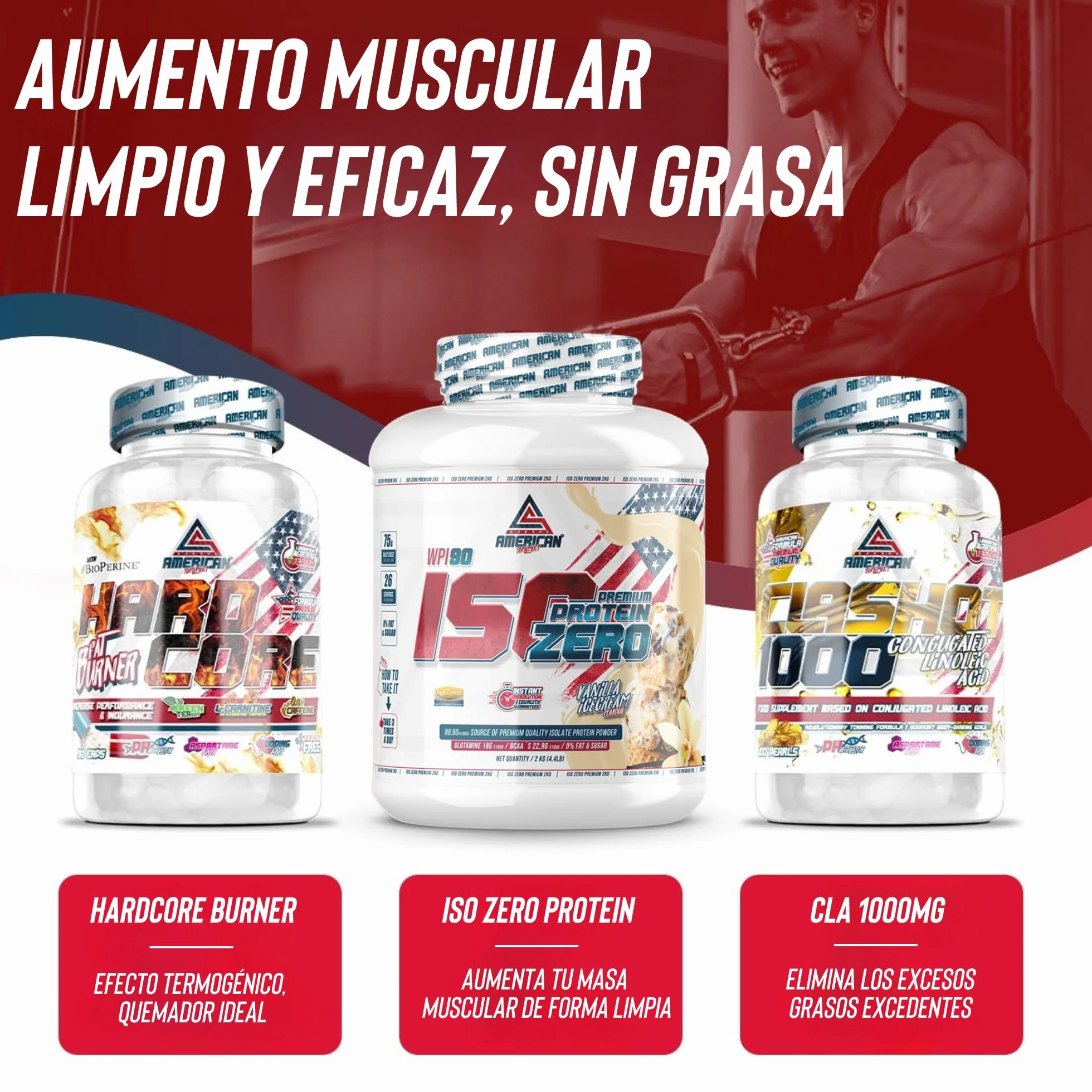 Proteina Isolada Zero 2kg Vainilla | Whey Isolate 0% Azúcares 0% Grasa