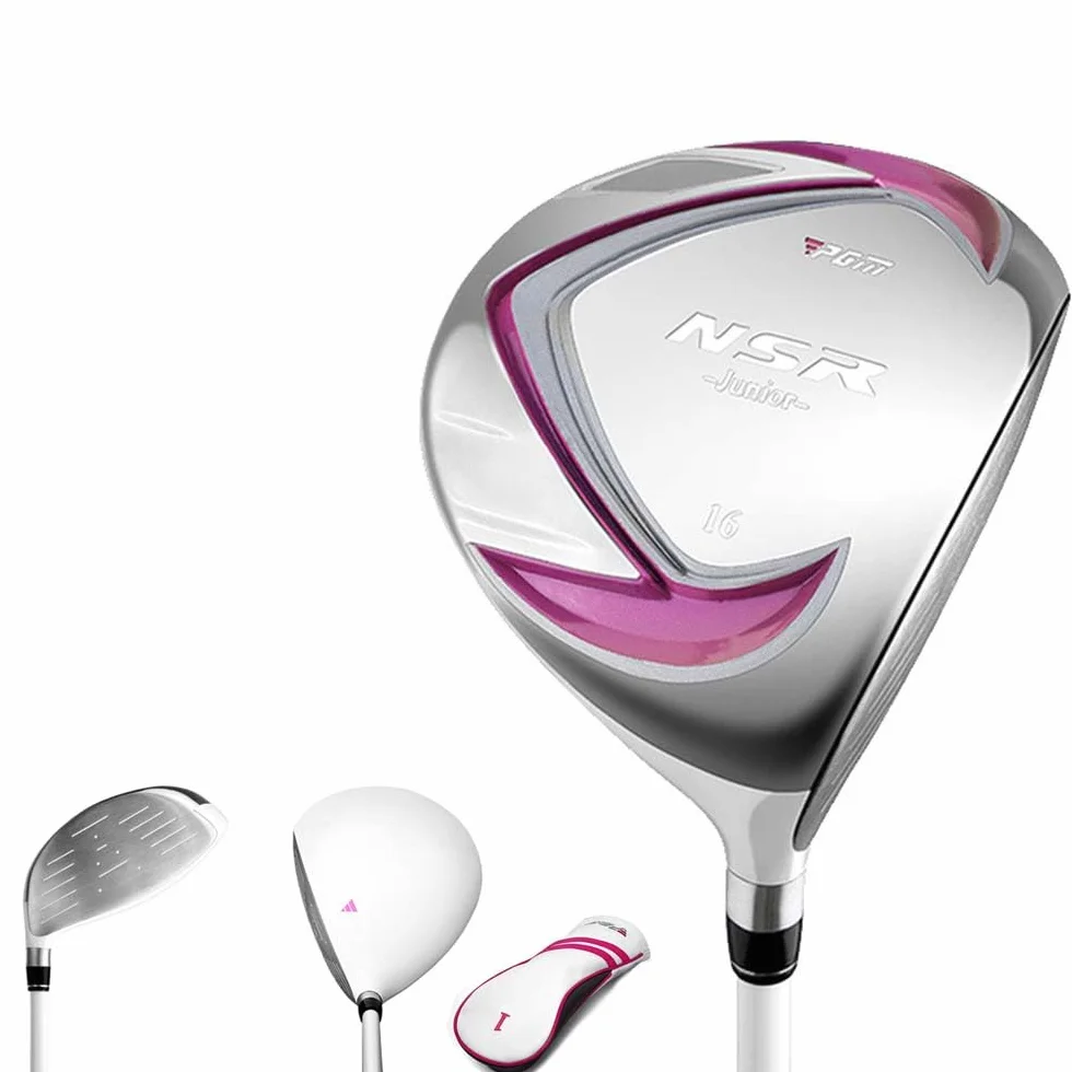 Junior Golf Fairway Wood Diestro # 1 Madera/Palo híbrido Eje de Grafito Driver con Headcover para niños y niñas Entrenamiento de Golf Deportes
