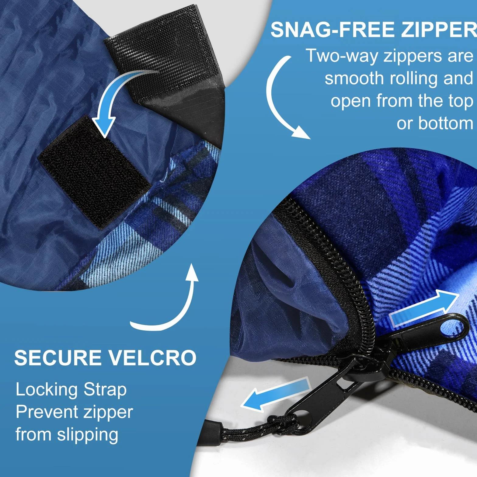 Double Sleeping Bag for Adults Camping, XL Queen Size 2 Person Cotton Flannel Sleeping Bags for All Season Hiking Backpacking, Lightweight Waterproof for Cold Weather & Warm