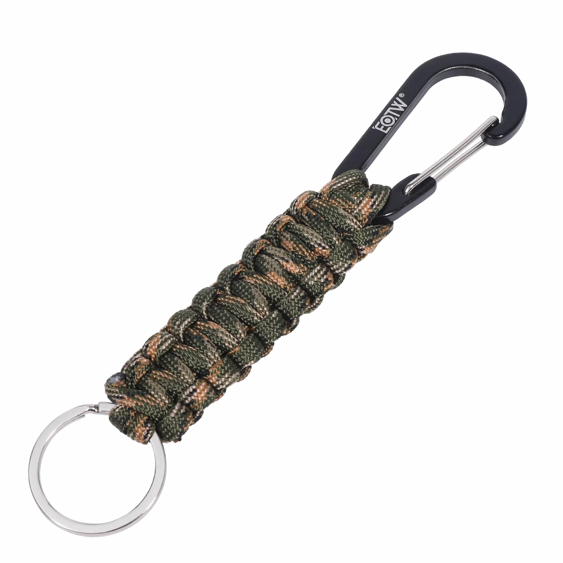 EOTW Mosqueton Llavero Paracord, Forma de D Mosqueton Escalada Ganchos para Montañismo, Motocicleta, Camping, Escalada en Roca, Pesca, Senderismo o Viajes y Otros Deportes al Aire Libre