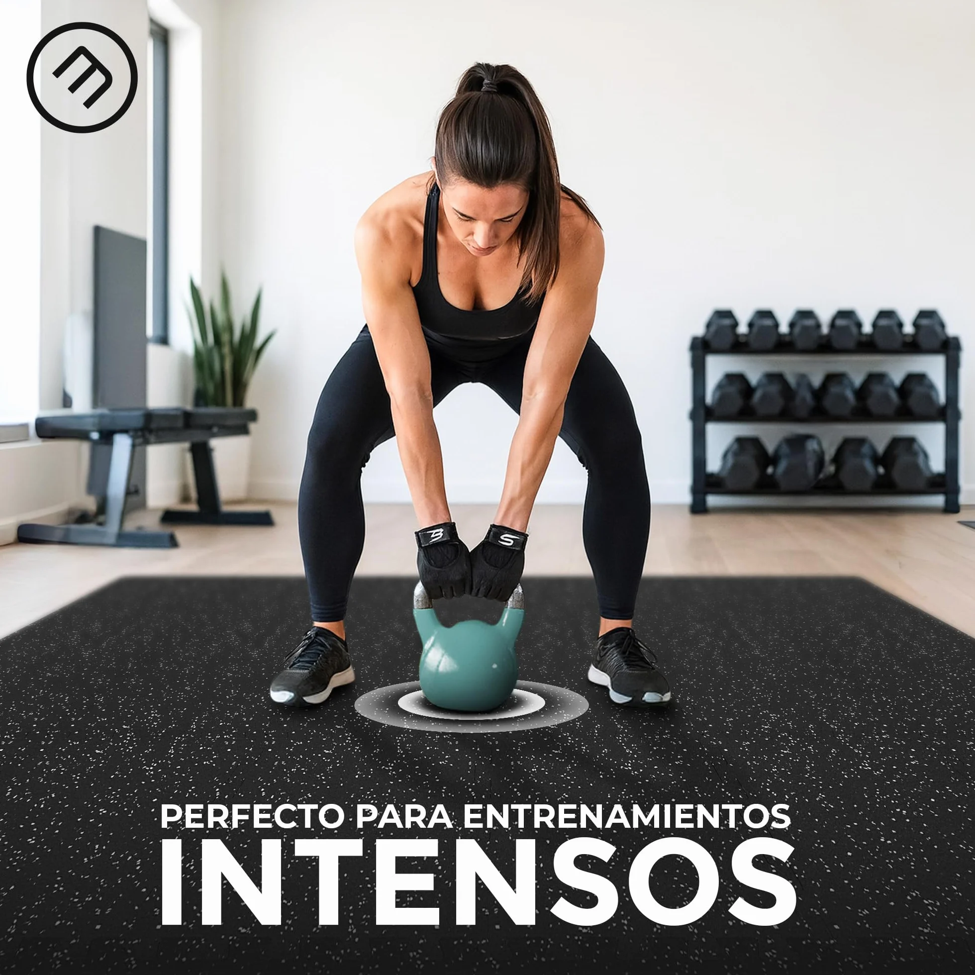 bemaxx Esterilla Fitness Suelo Gimnasio Caucho – Set de 18 Alfombras Puzzle Protector Suelo de Goma, Colchoneta Gimnasia Ejercicio en Casa, Espuma Tatami Deporte Alfombrillas Pesas Gym Garaje Piscina