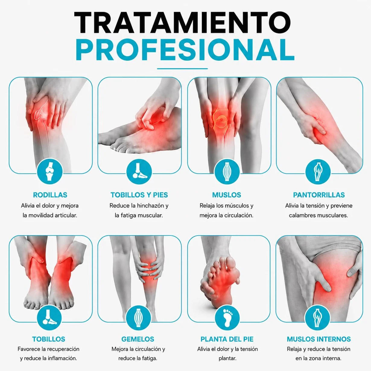 Recovery Plus RP 5.0 Presoterapia Casa Masajeador Pies Piernas 6 Modos 230 mmHg Talla L