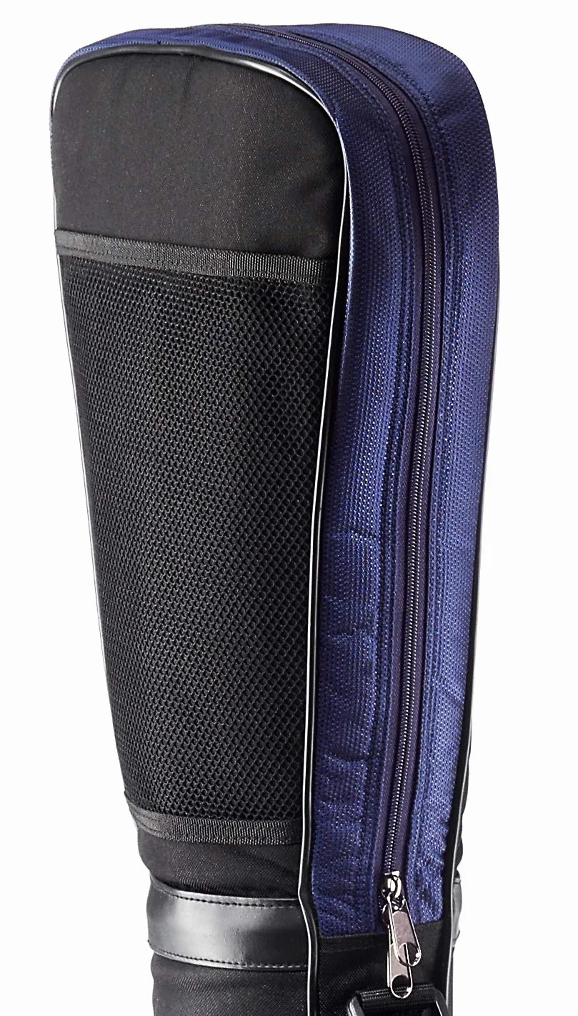 Killagolf©-Tees Free - Bolsa de golf, funda para lápices y bolsa de viaje, con cubierta protectora integrada y bolsillo exterior, para hasta 8 raquetas, 1 pack de Killagolf©-Tees Free (azul marino)