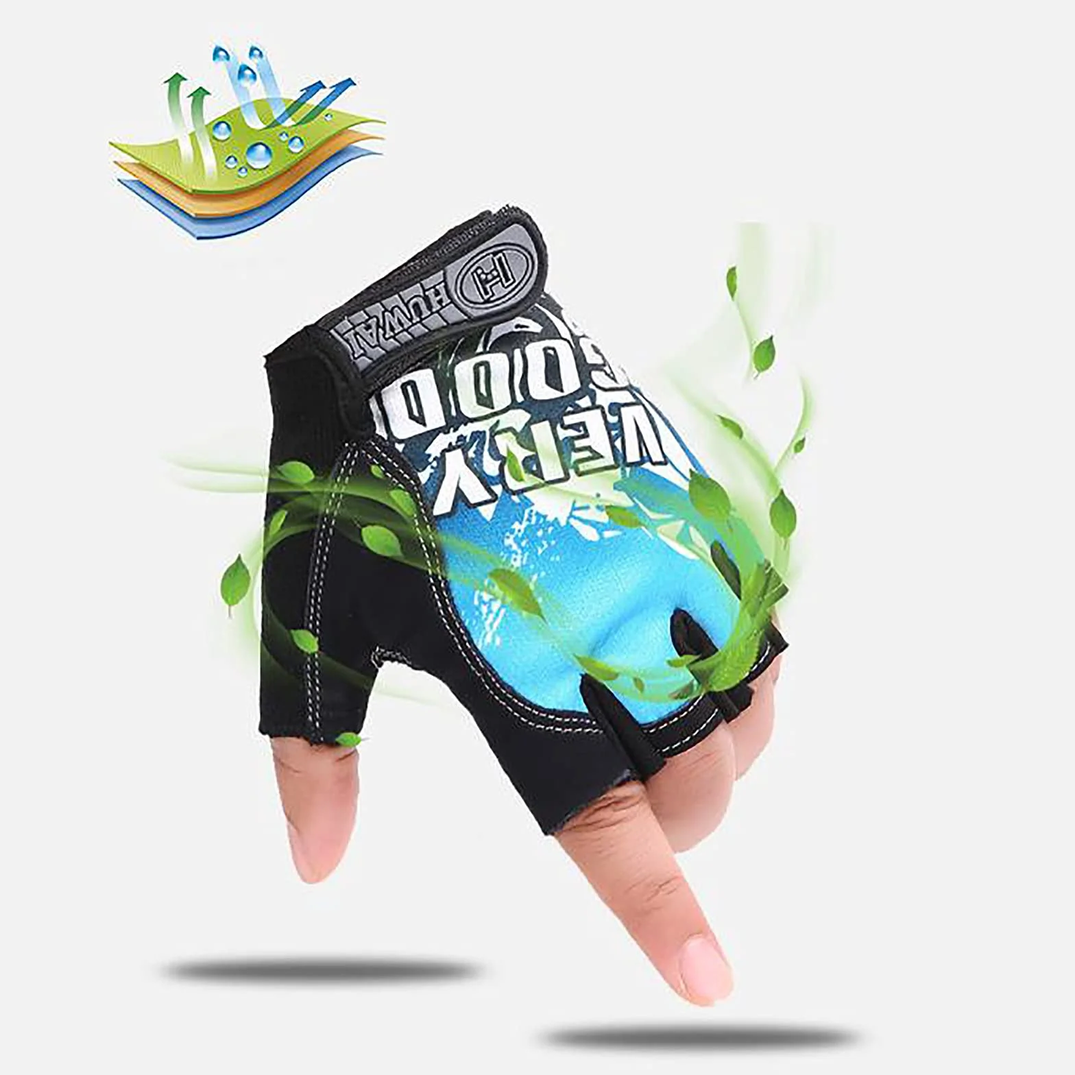 Guantes de remo sin dedos, protección solar para hombres y mujeres, para pesca, kayak, remo, senderismo, vela, pesca, conducción