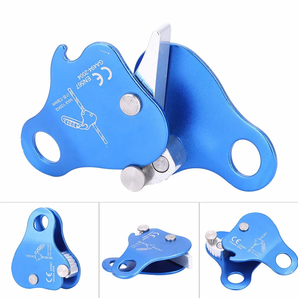 Alomejor - Cuerda para Escalar Protector de Cuerda para montañismo, Dispositivo de Bloqueo automático de Cuerda de Seguridad anticaída de protección
