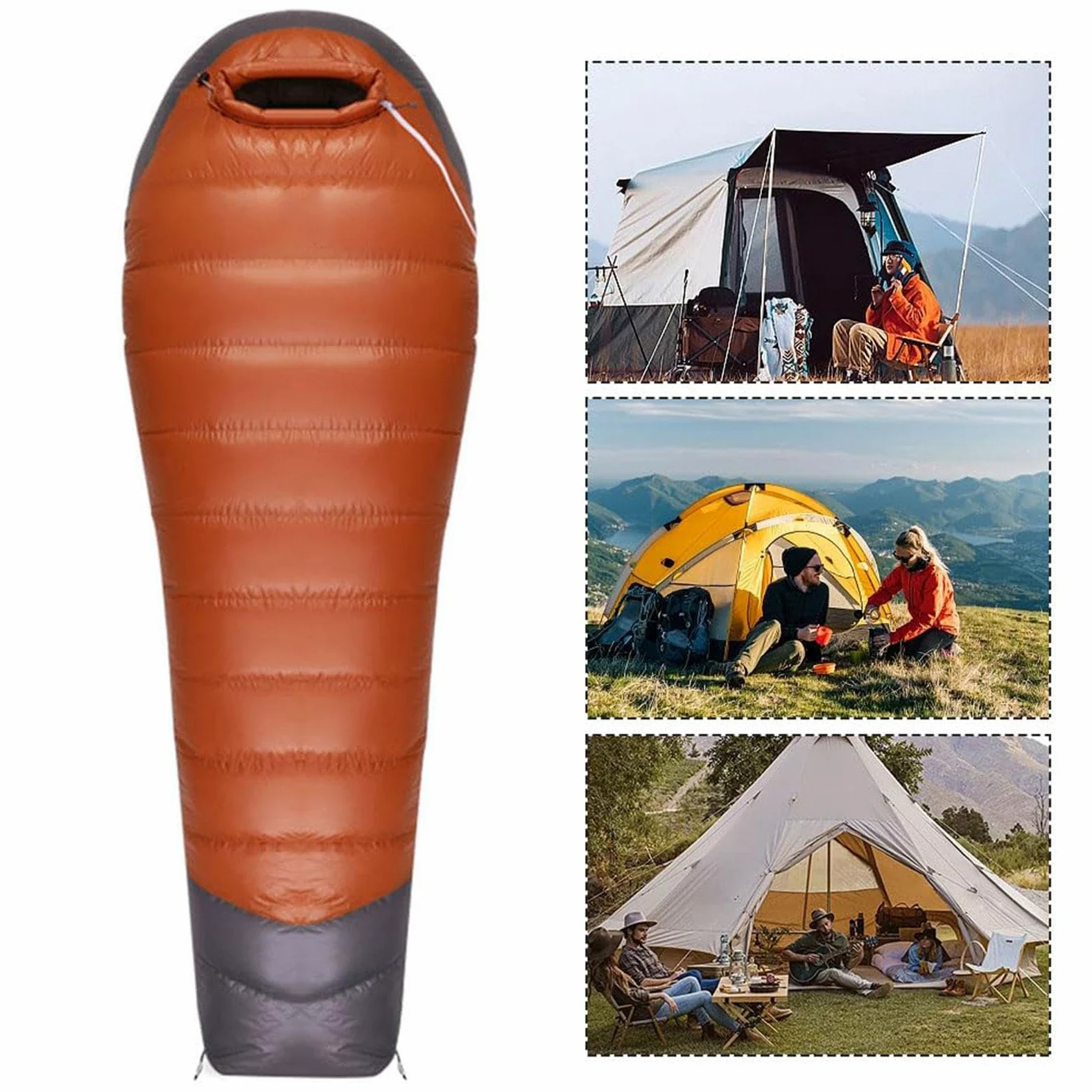 Bacilínea de en Clima frío - Sacos de hacia Abajo para Adultos | Mochilero | Saco de , Saco de en Clima frío para Adultos, Saco de de mamá de mochilero Ultraligero par