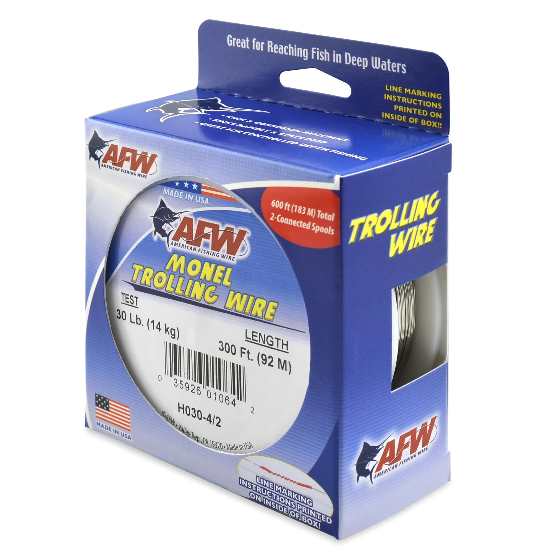 American Fishing Wire Alambre de Arrastre Monel