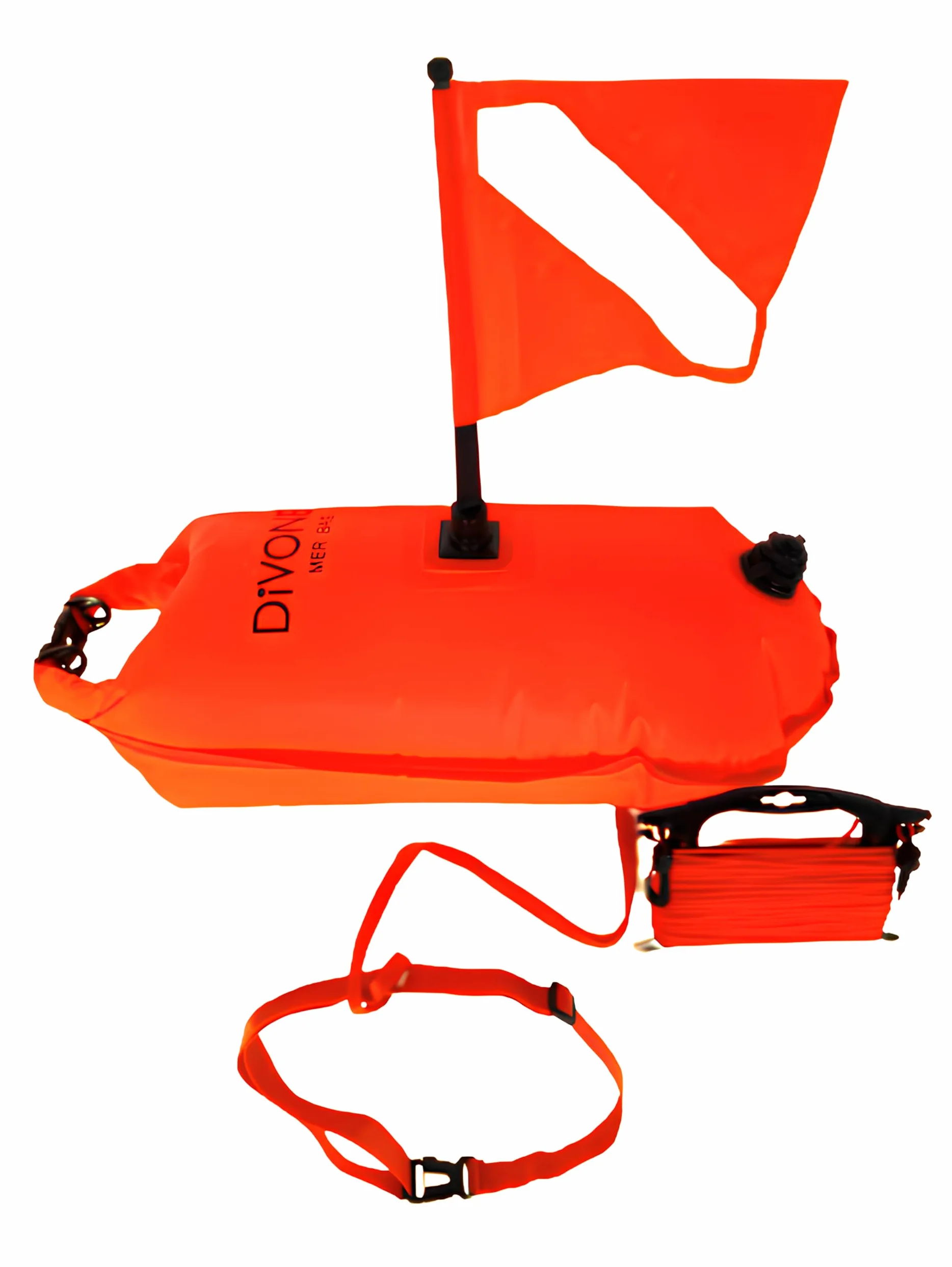 DiVONEA | Boya Buceo + Bolsa Estanca 28L + Flotador Natación - 3 en 1 con Accesorios incluidos