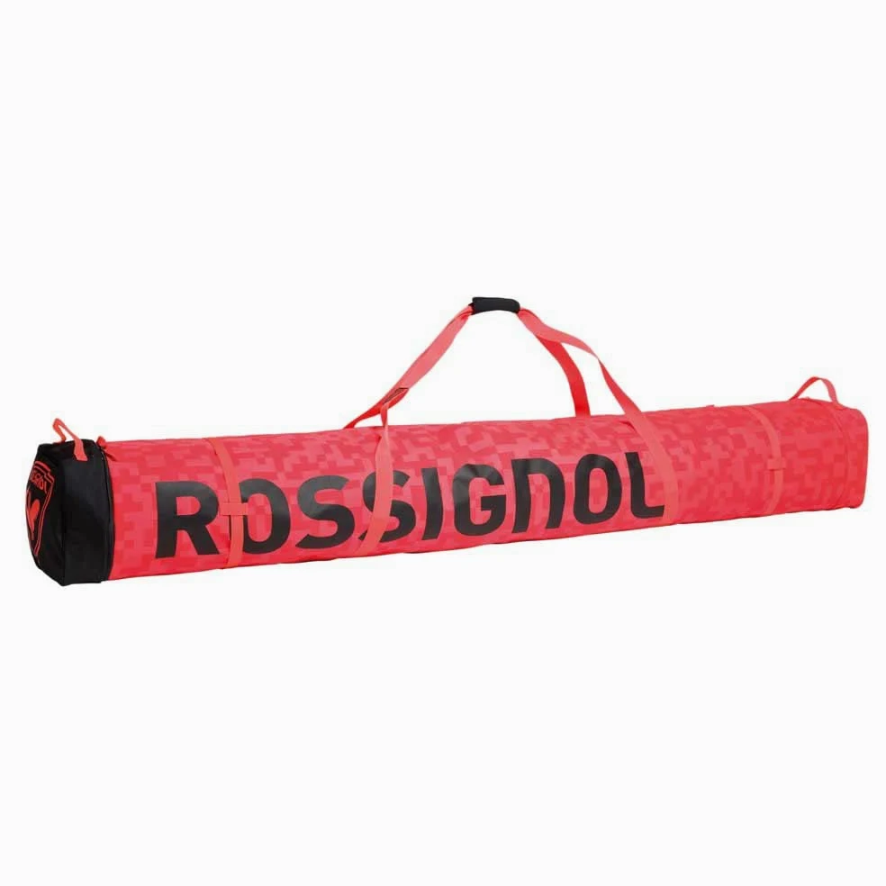 Rossignol - Funda de esquí Hero Ski Bag 2 A 3 Pares Ajustable, 190 cm a 220 cm, Talla única, Color Rojo