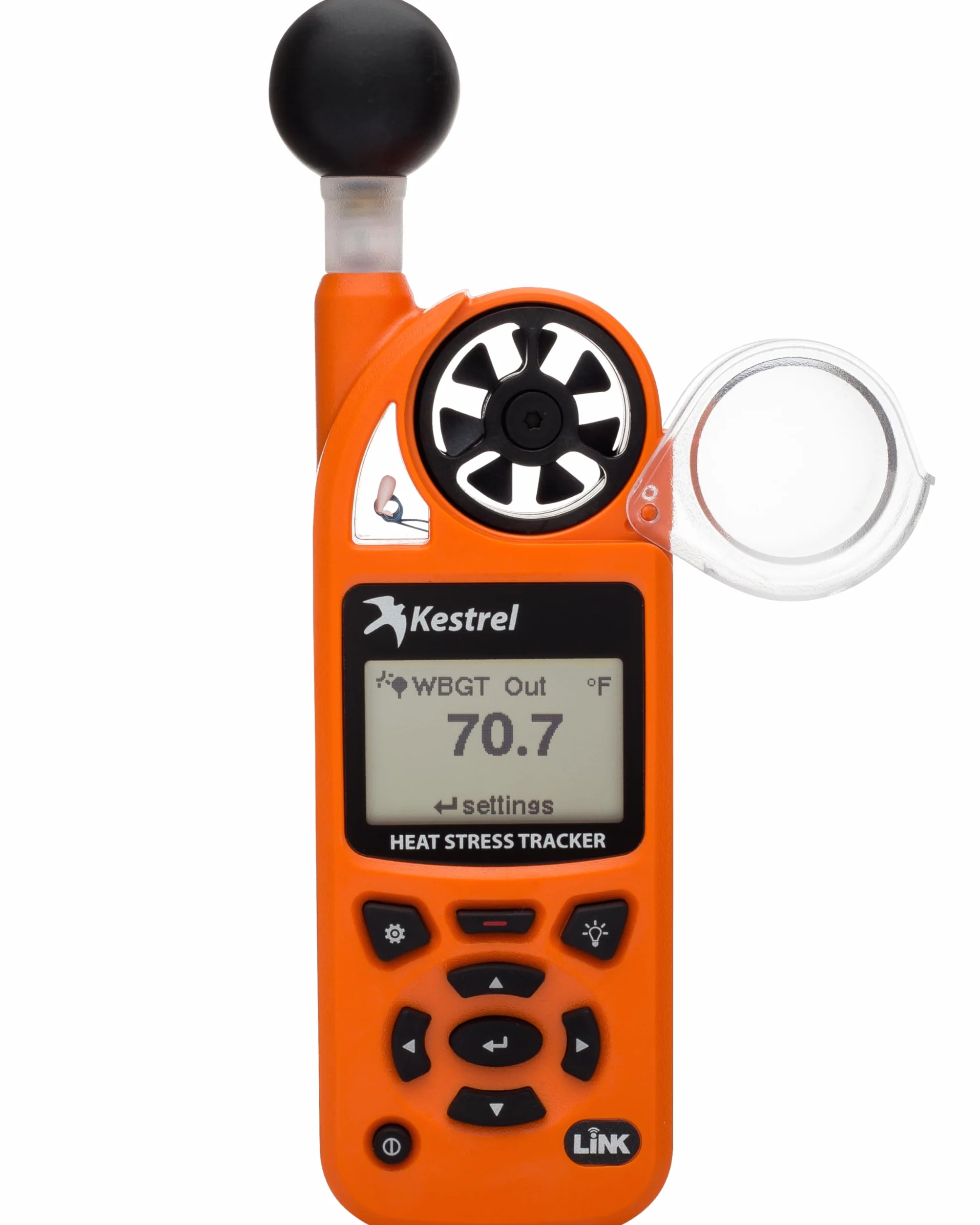 Kestrel 5400 El Estrés Térmico Tracker Pro con Enlace brújula y Vane Pantalla Plana
