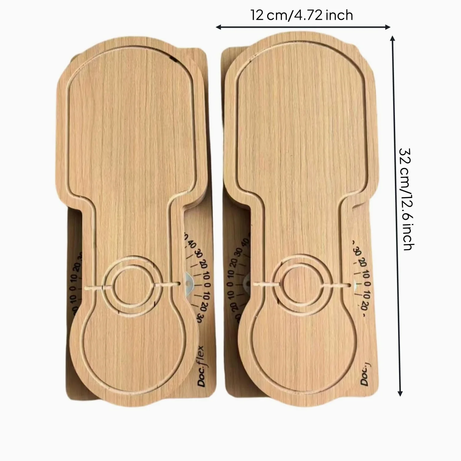 rockible Foot Arch Tablero de Entrenamiento para Arco Plantar de Equilibrio Tabla de Estiramiento Soporte de Rehabilitación Madera Duradera con Marcaciones de